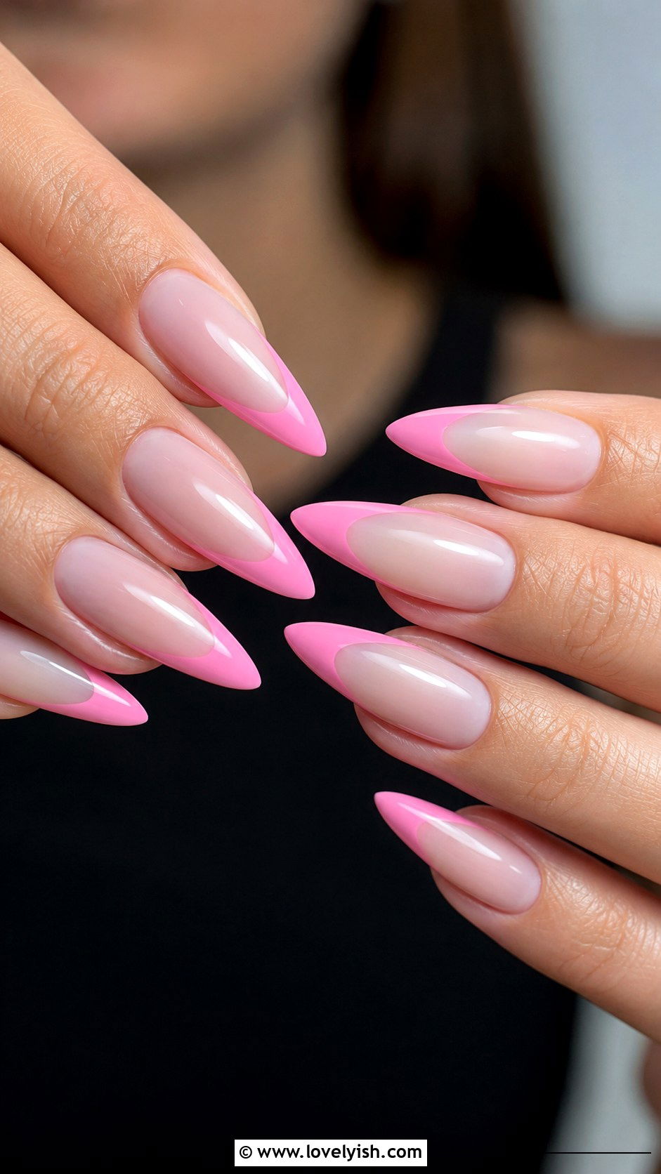 Hot Pink With White Floral Coffin Nails - 50 long pink nails - 50 long pink nails