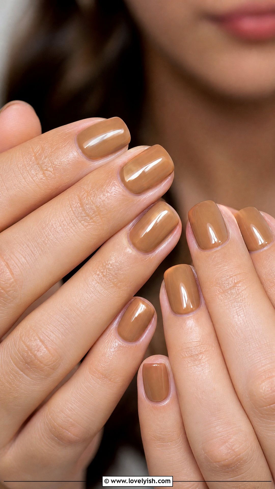 Iced Coffee Short Nails - 50 classy short nail designs - 50 classy short nail designs