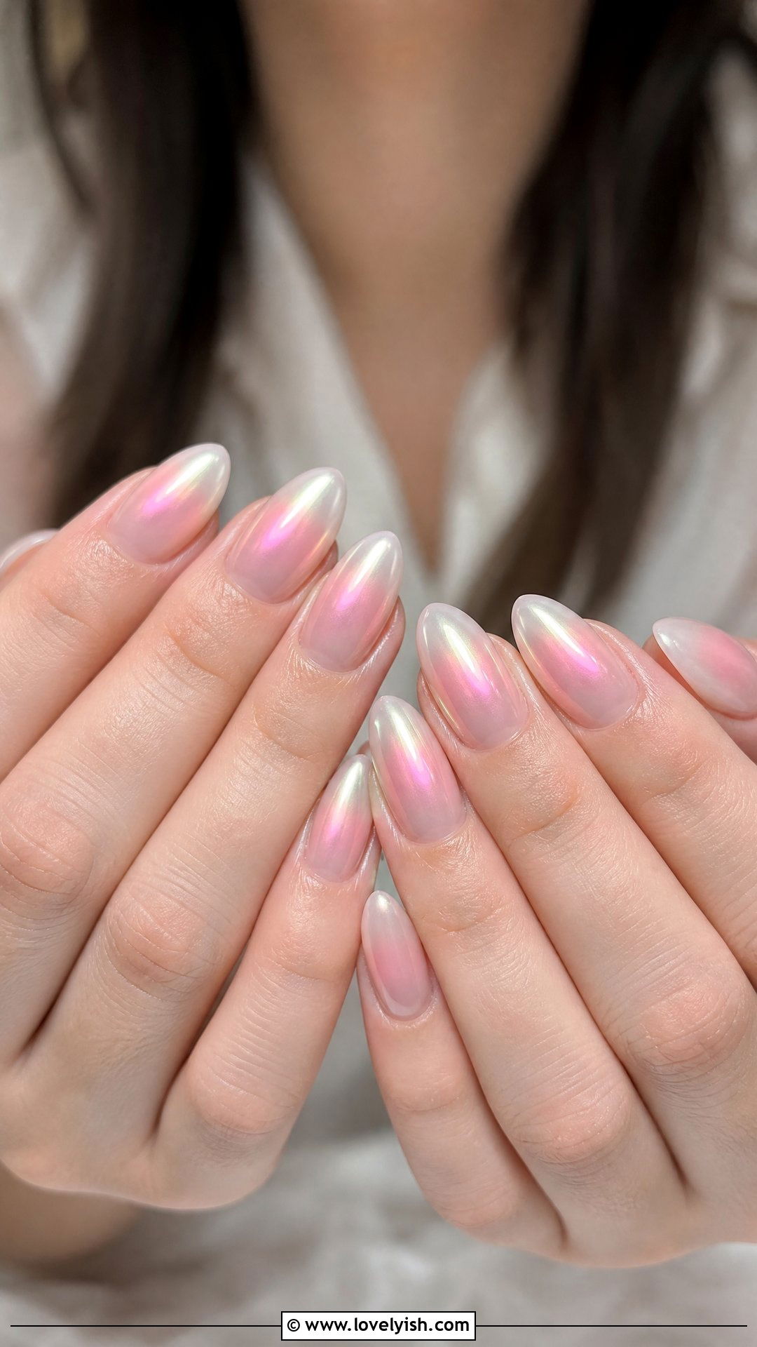 Iridescent Aura Bridal Nails - 50 bridal nails - 50 bridal nails