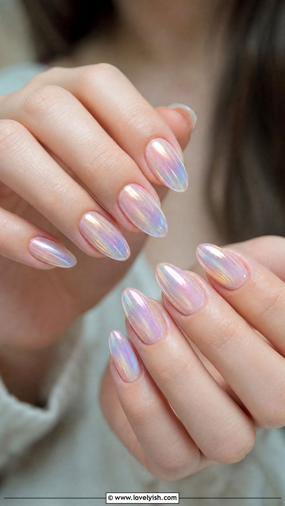 Iridescent Glass Nails - 50 sophisticated nails - 50 sophisticated nails