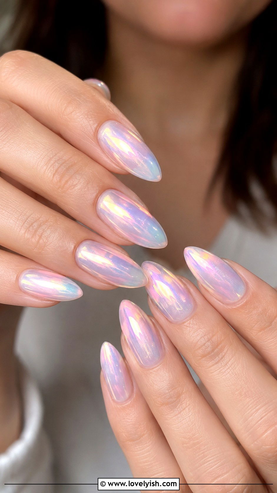 Iridescent Jelly Nails - 50 jelly nails - 50 jelly nails