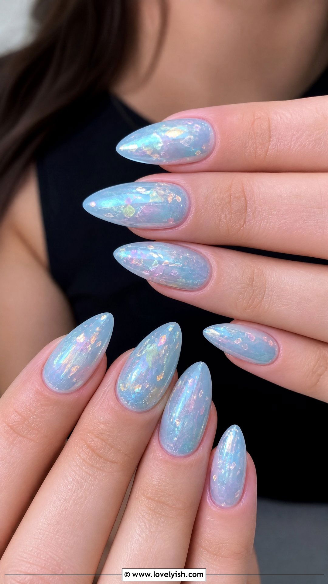 Iridescent Mermaid Builder Gel Nails - 50 builder gel nails - 50 builder gel nails