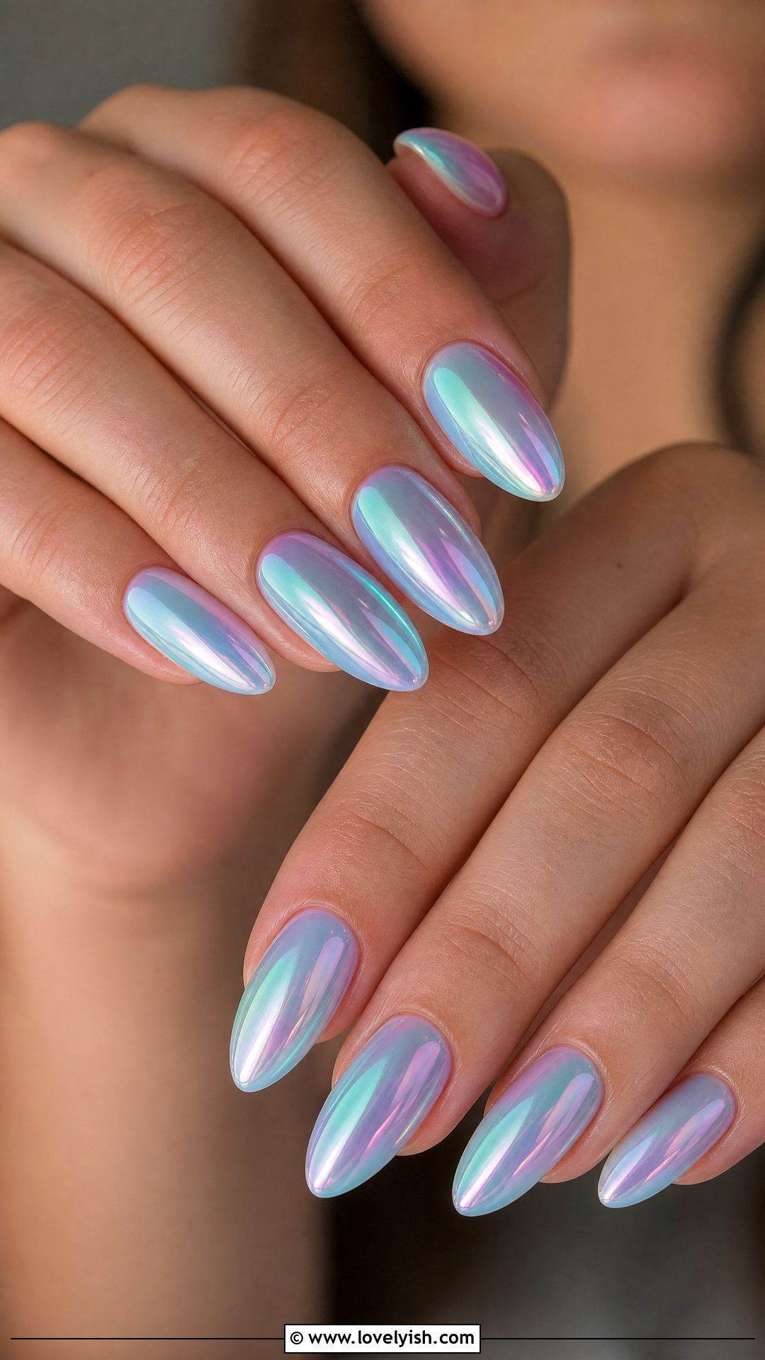 Iridescent Mermaid Chrome Baddie Nails - 50 baddie nails - 50 baddie nails