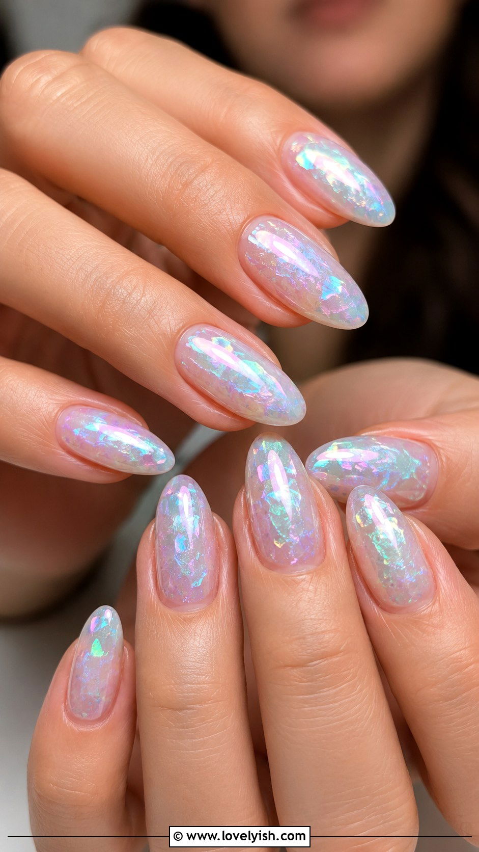 Iridescent Mermaid Nails - 44 nails design - 44 nails design