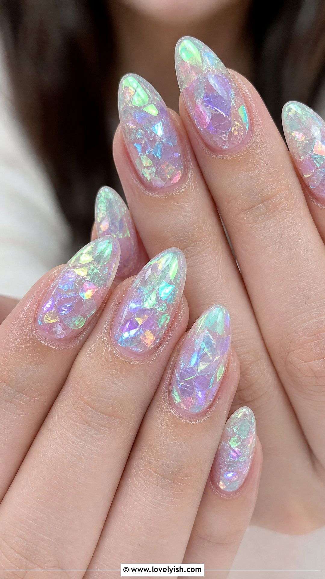 Iridescent Mermaid Nails - 44 nails designs - 44 nails designs