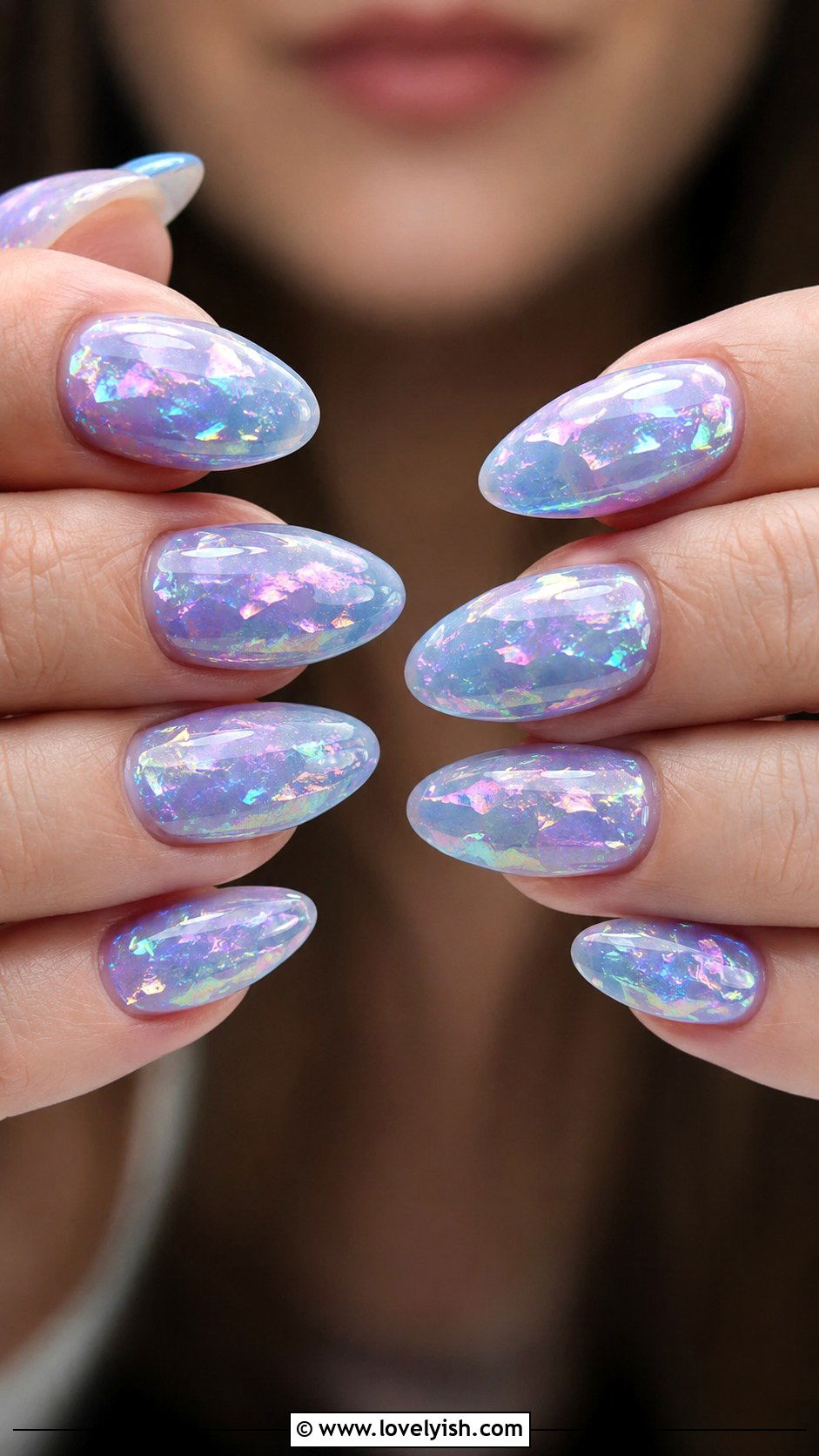 Iridescent Mermaid Nails - 50 may nails - 50 may nails