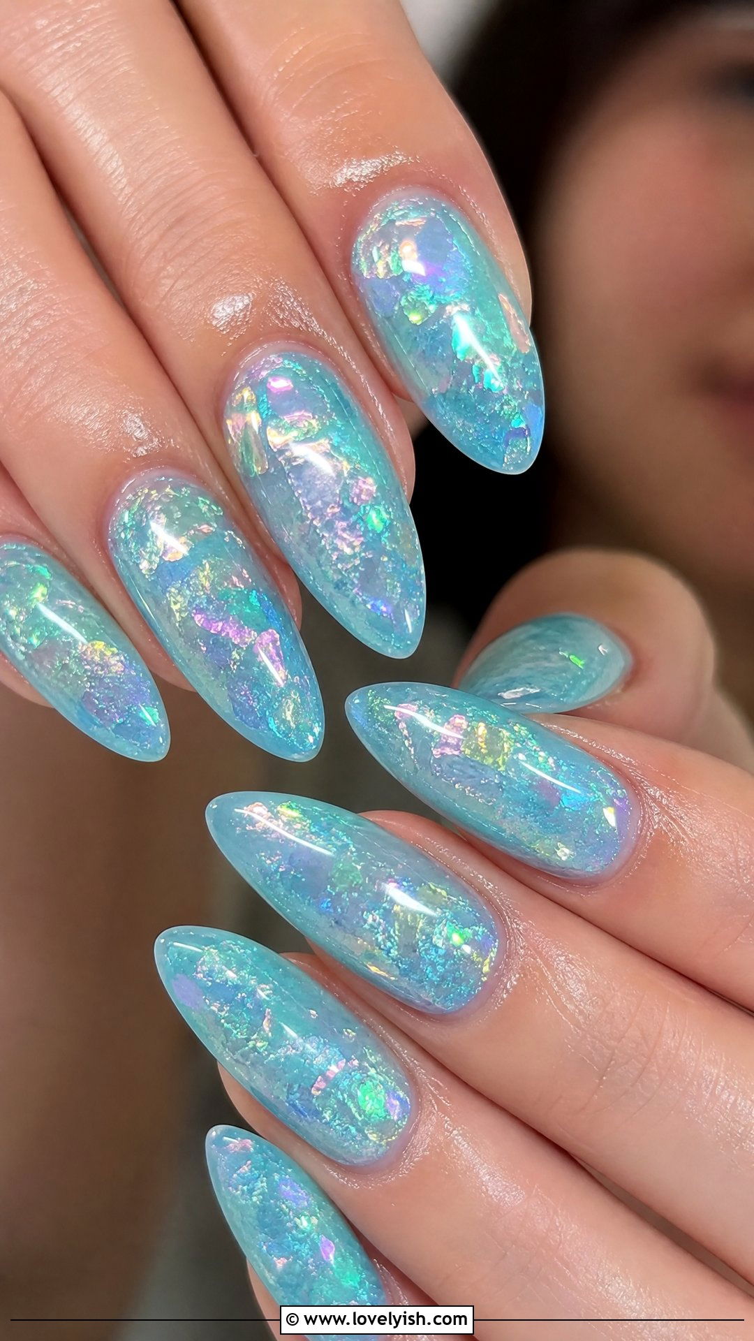 Iridescent Mermaid Nails - 50 pictures of nail designs - 50 pictures of nail designs
