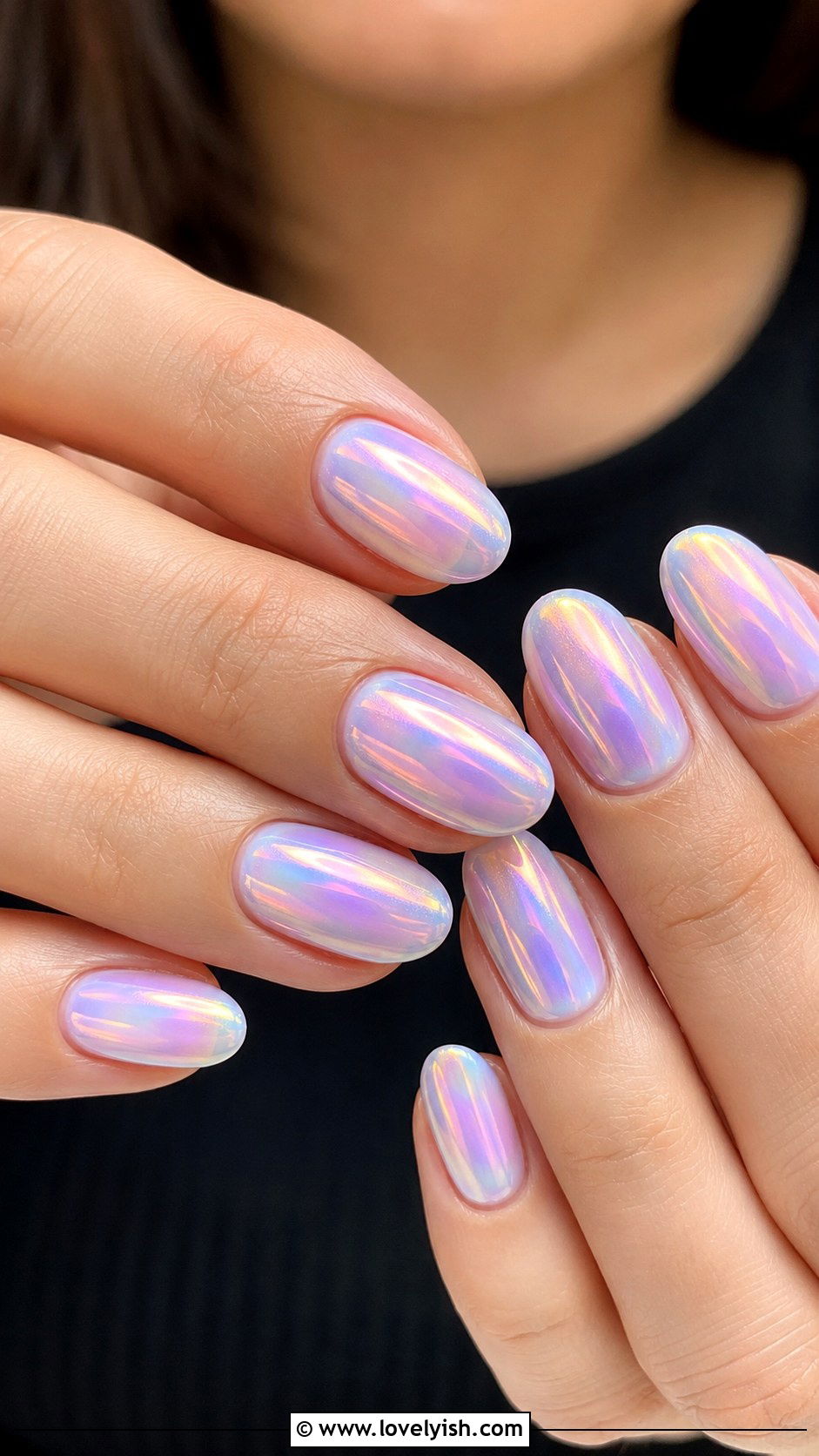 Iridescent Oval Nails - 50 oval nails - 50 oval nails
