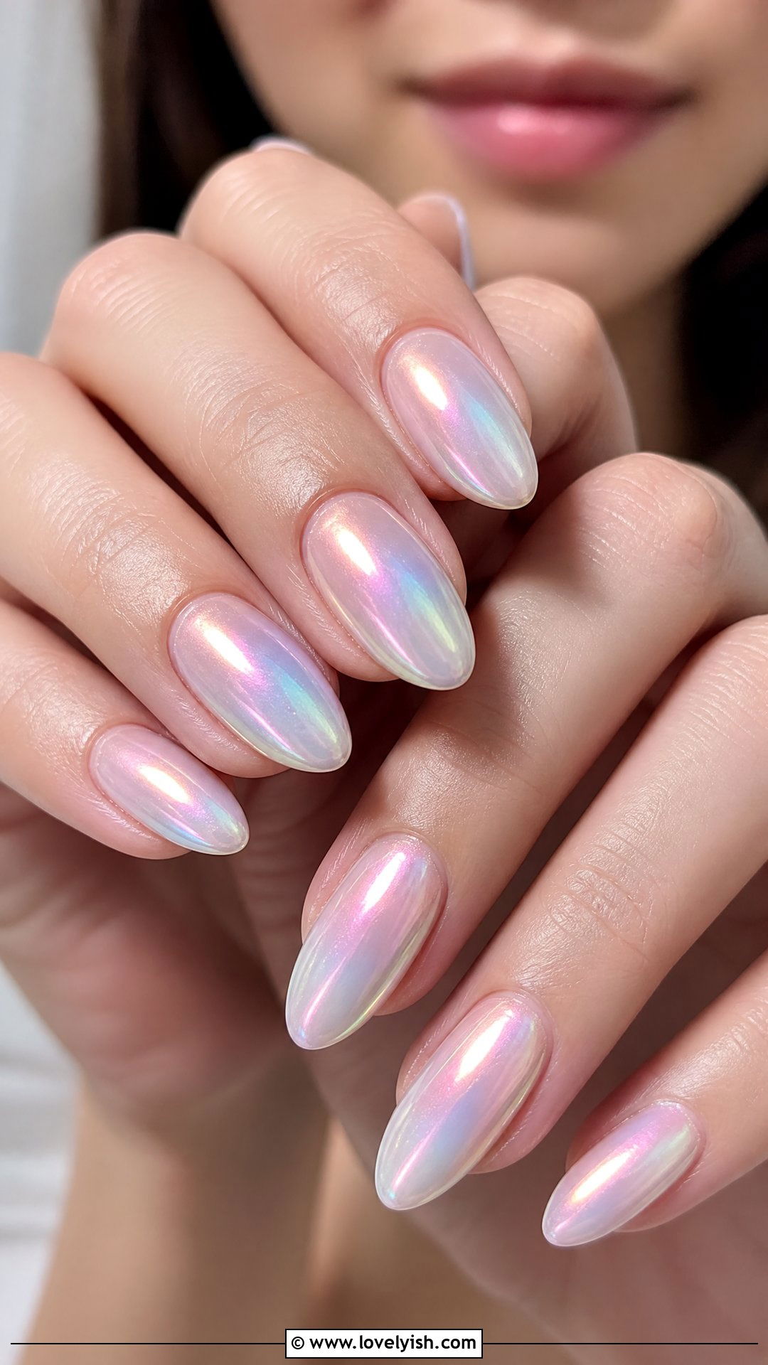 Iridescent Pearl Nails - 50 spring nails - 50 spring nails