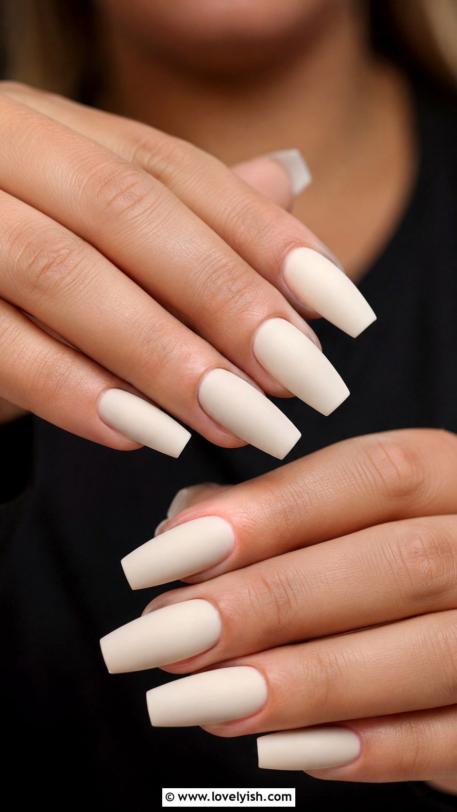 Ivory Matte Wedding Nails - 38 wedding nail designs - 38 wedding nail designs