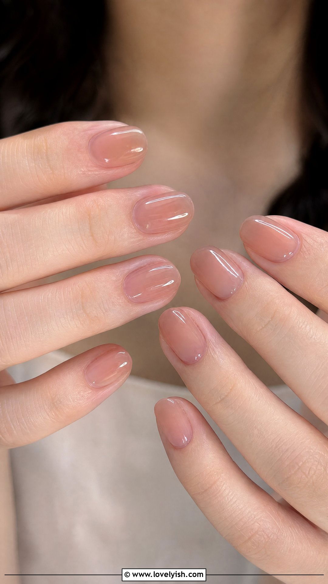 Jelly Nails in Sheer Nude - 50 natural nails - 50 natural nails
