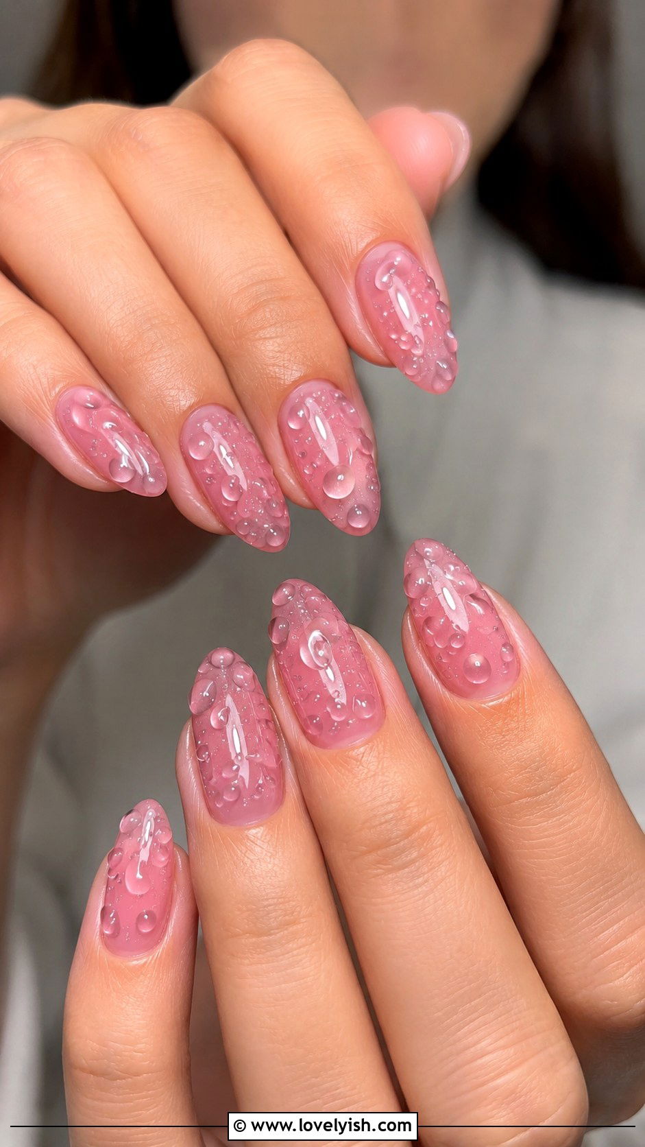 Jelly Nails with 3D Water Droplets - 50 jelly nails - 50 jelly nails