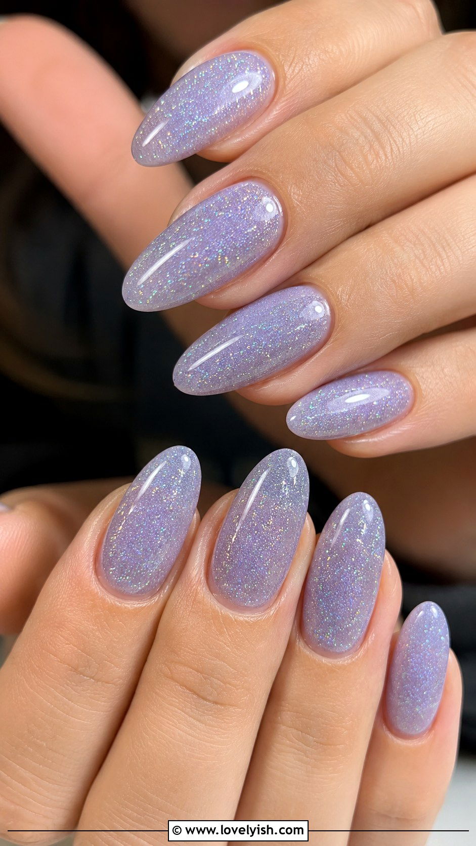 Jelly Nails with Glitter Top Coat - 50 jelly nails - 50 jelly nails