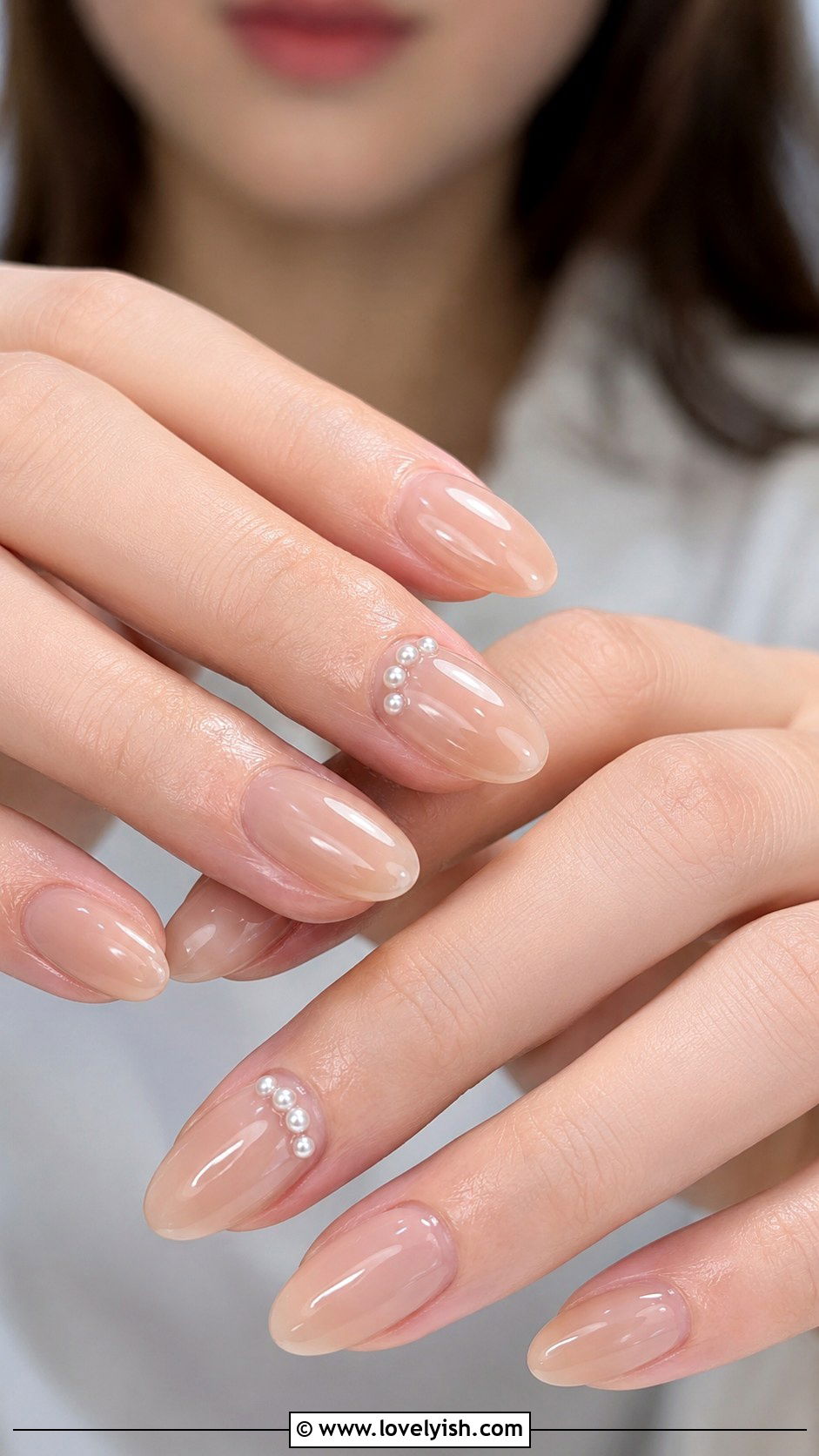 Jelly Nails with Pearl Accents - 50 jelly nails - 50 jelly nails