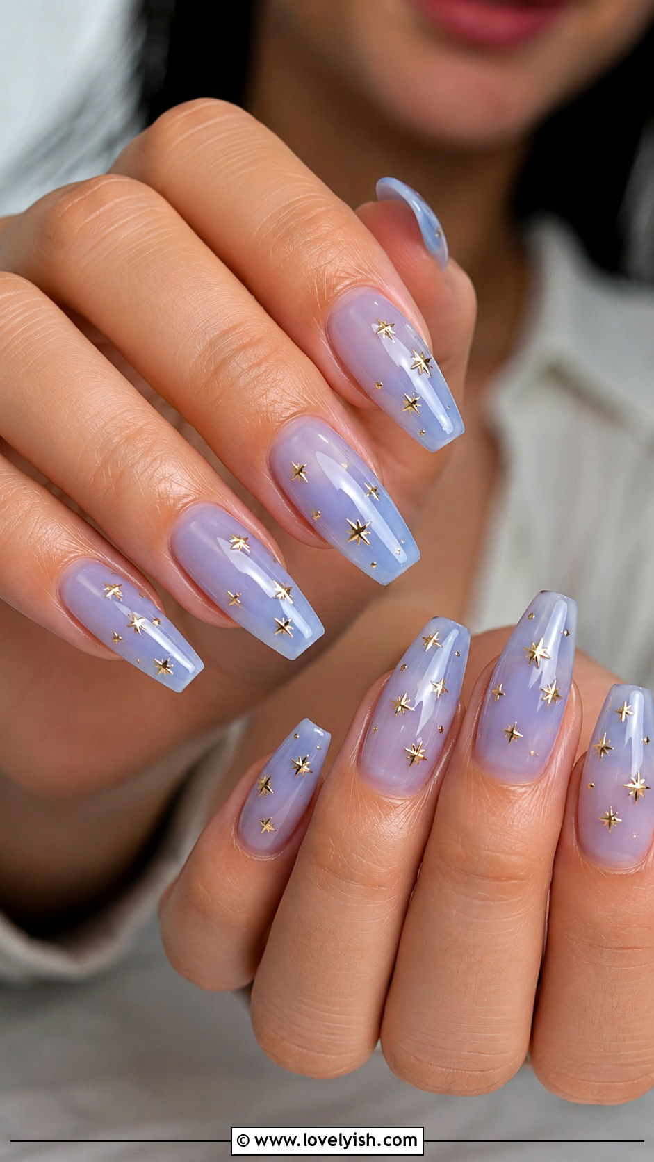 Jelly Nails with Star Studs - 50 jelly nails - 50 jelly nails