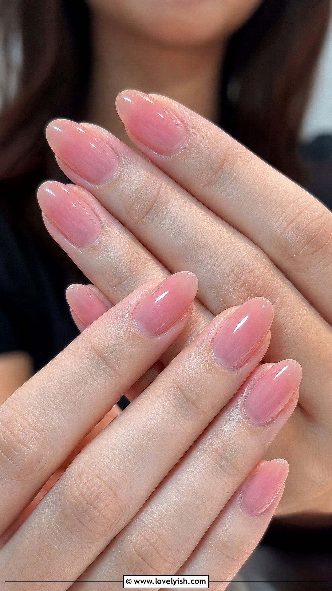 Jelly Pink Almond Nails - 50 jelly pink nails - 50 jelly pink nails