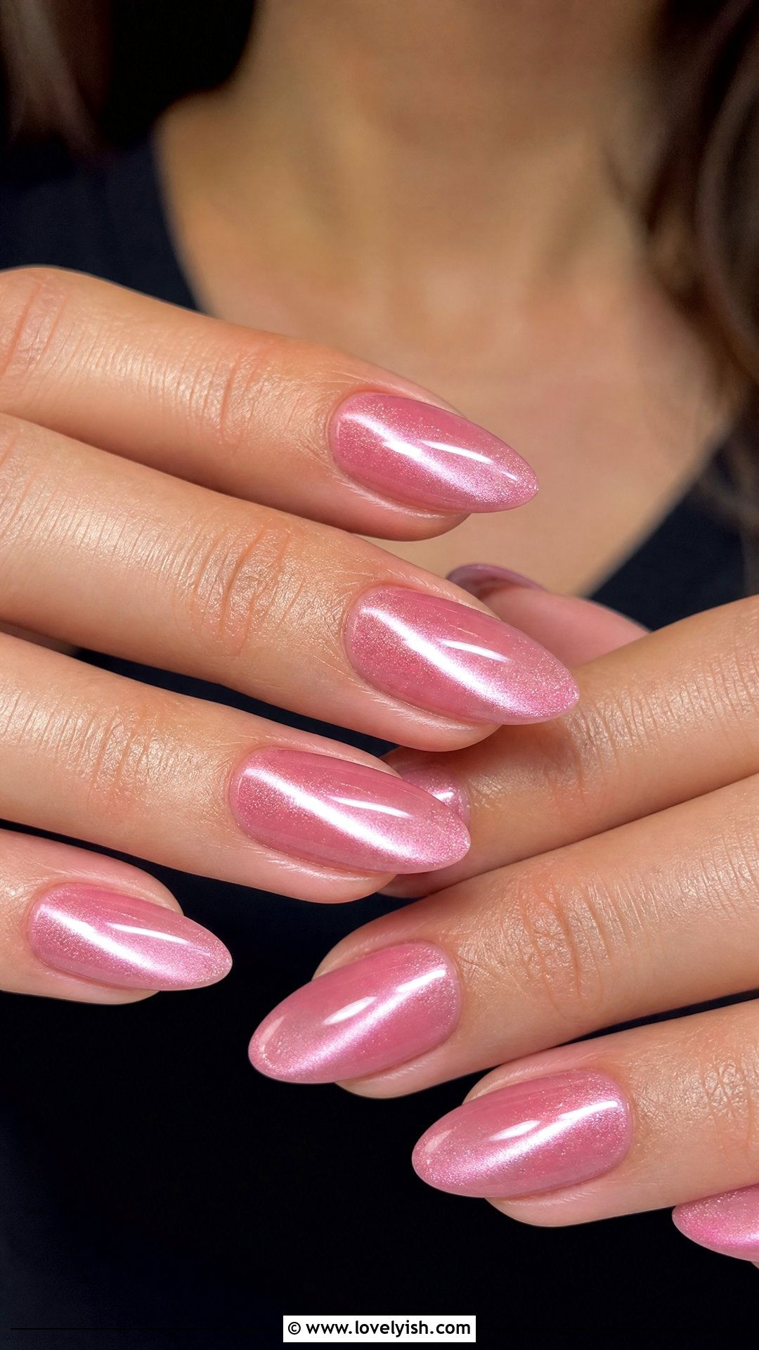 Jelly Pink Cat Eye Nails - 50 jelly pink nails - 50 jelly pink nails