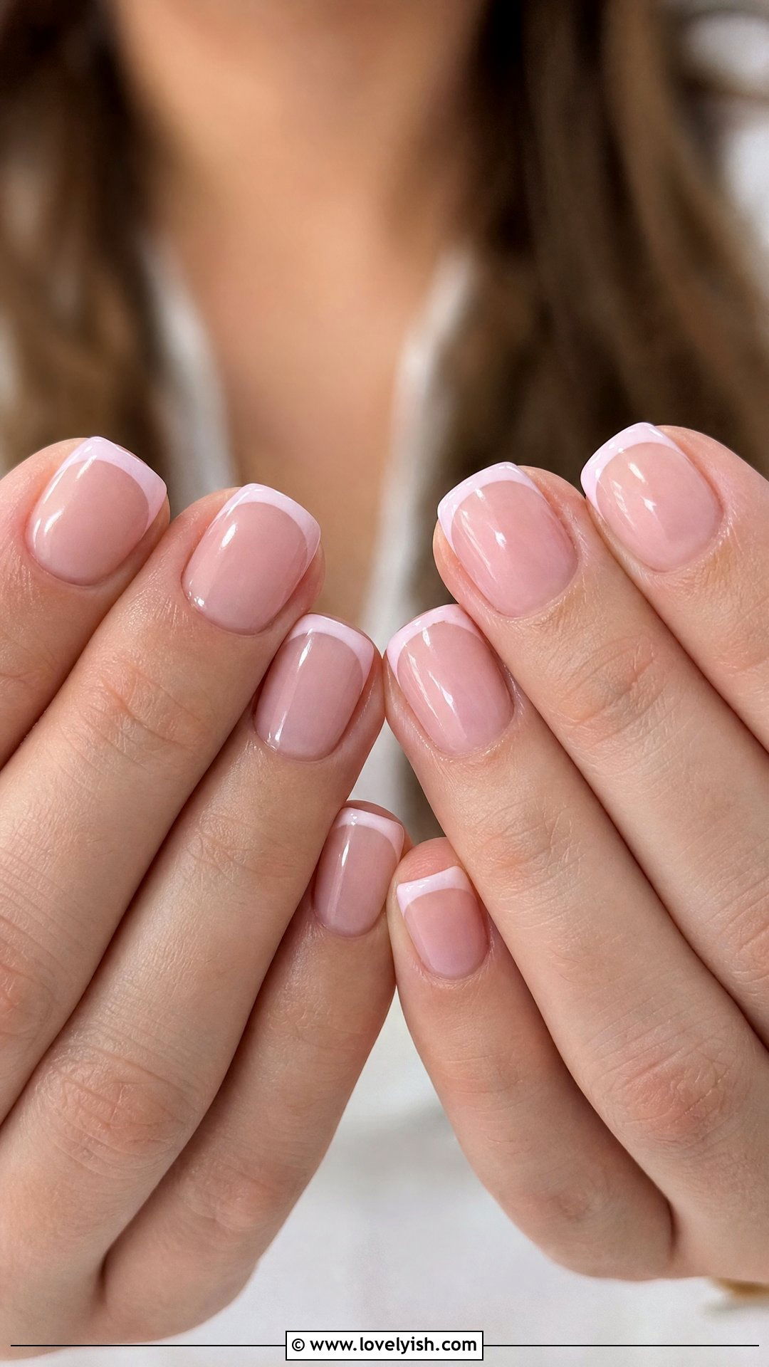 Jelly Pink French Tip Nails - 50 jelly pink nails - 50 jelly pink nails