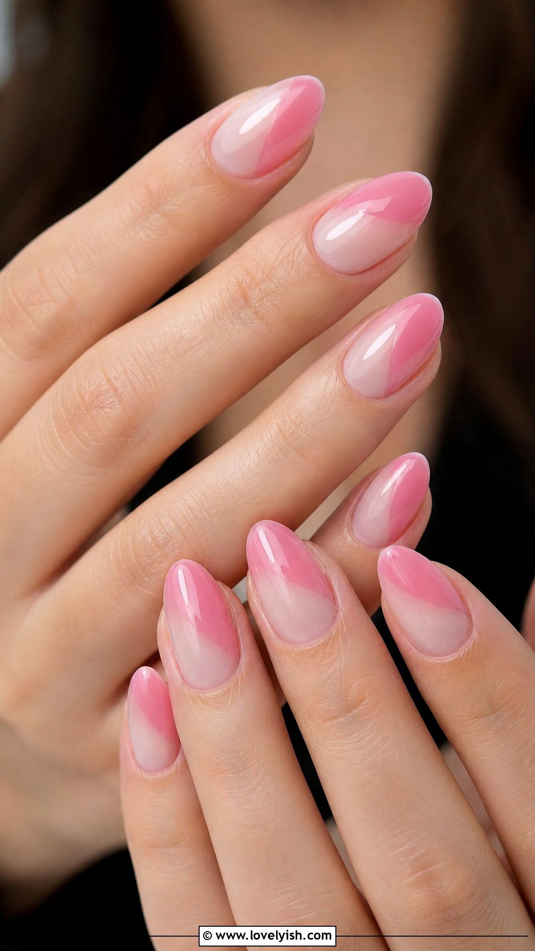 Jelly Pink Nails With Negative Space - 50 jelly pink nails - 50 jelly pink nails