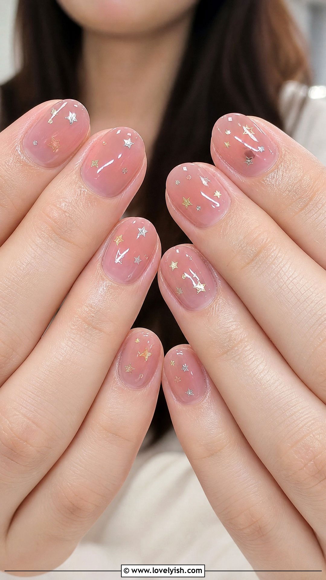 Jelly Pink Star Nails - 50 star nails - 50 star nails