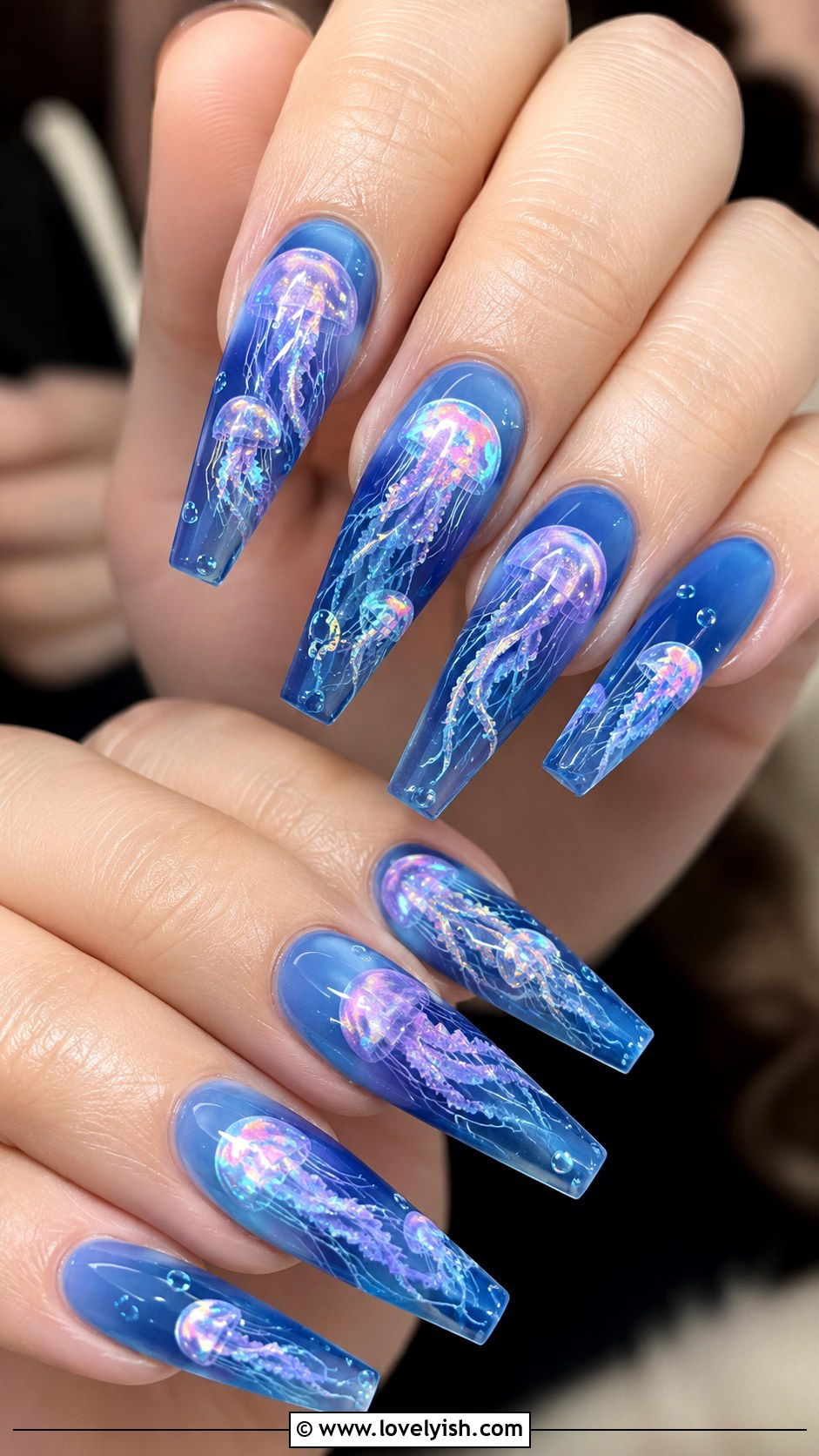 Jellyfish Ocean Nails - 50 ocean nails - 50 ocean nails