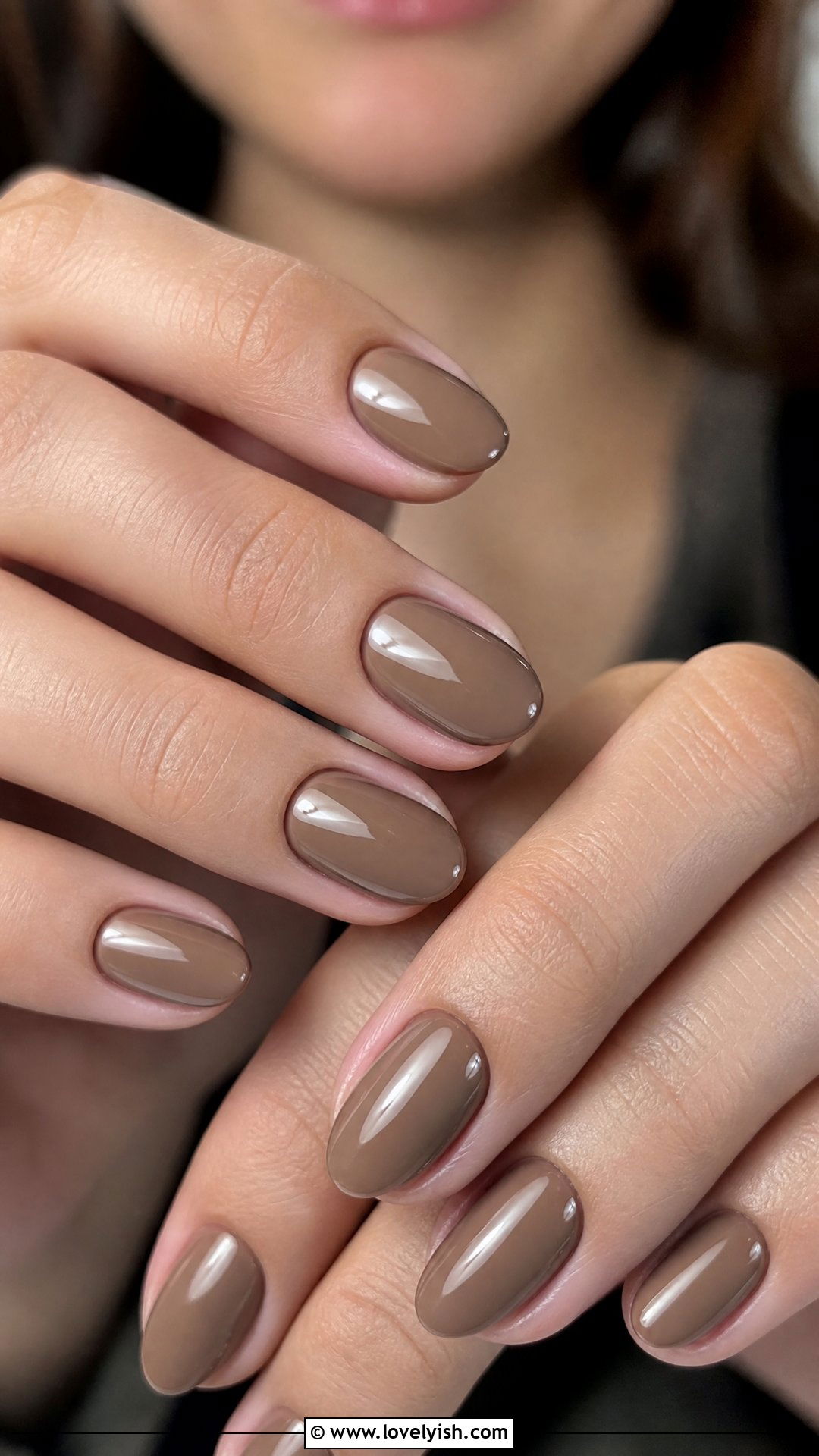 Latte Brown Short Acrylic Nails - 50 short acrylic nails - 50 short acrylic nails