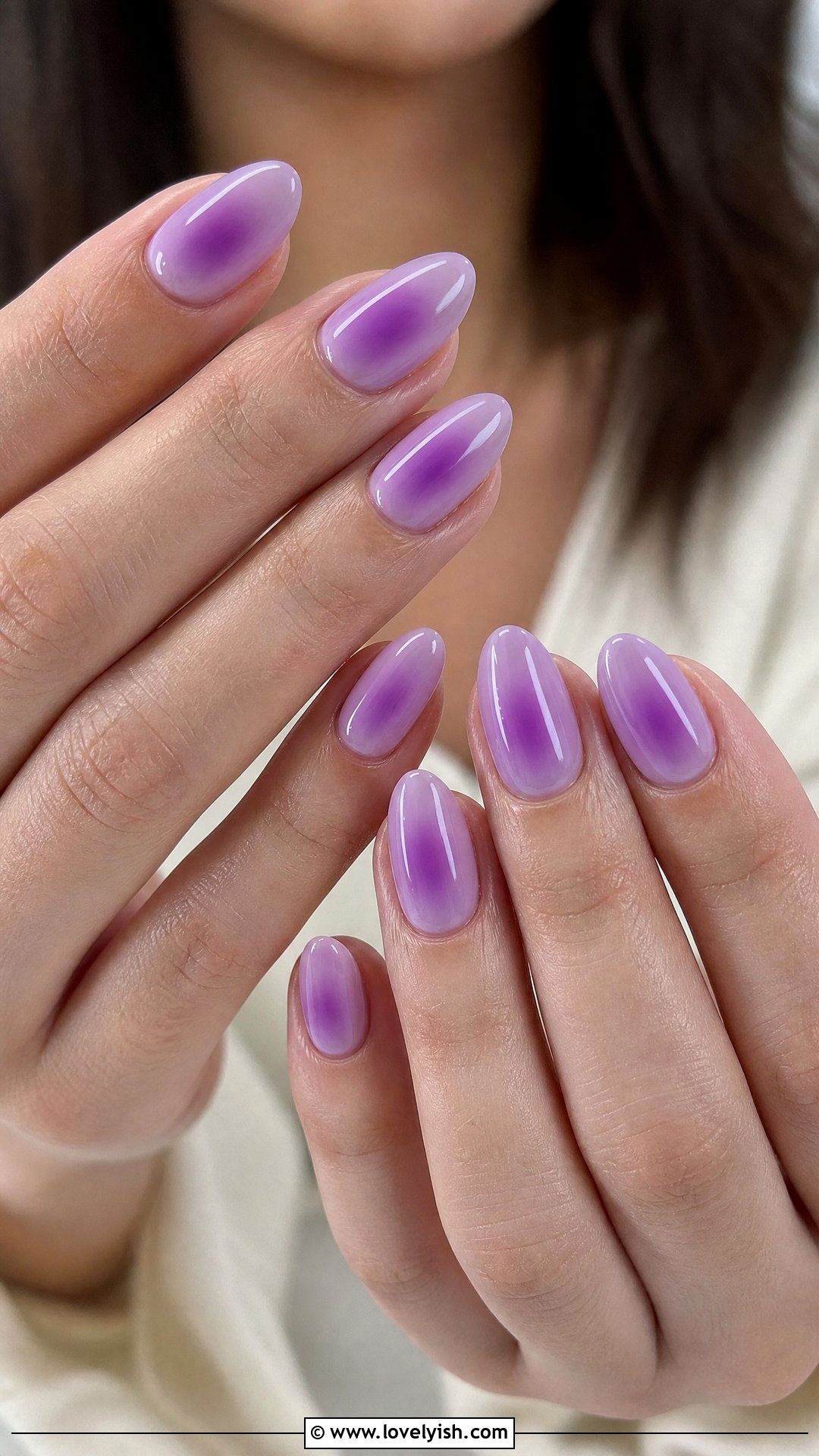 Lavender Aura Acrylic Nails - 25 acrylic nails designs - 25 acrylic nails designs