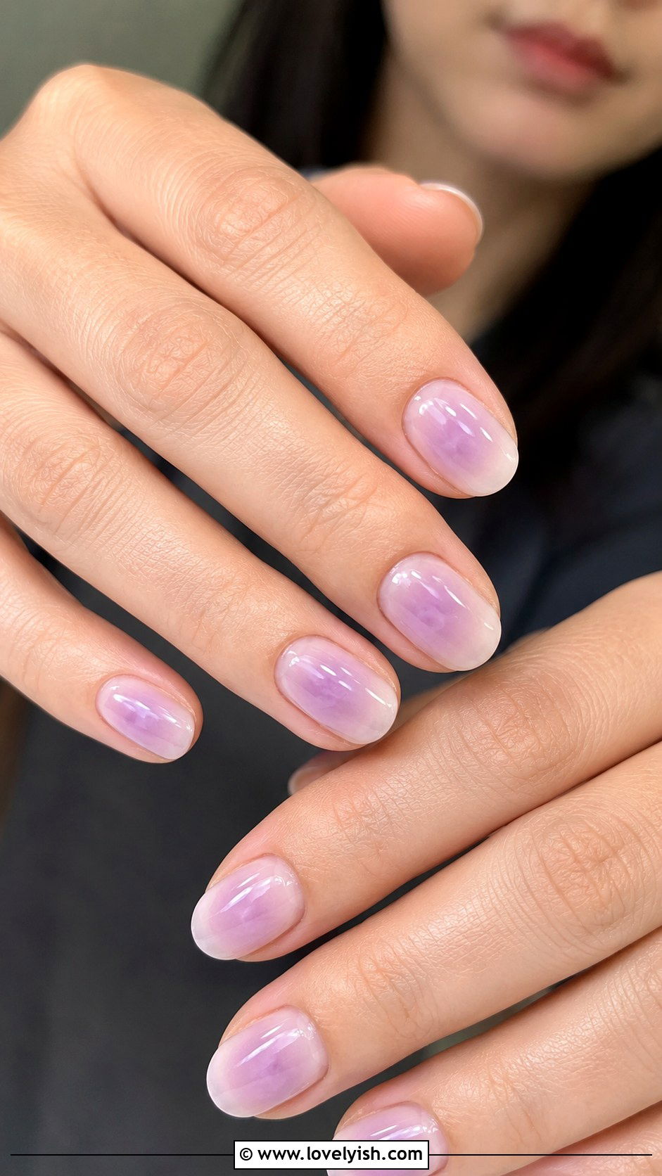 Lavender Aura Nails - 42 easy nail art ideas - 42 easy nail art ideas
