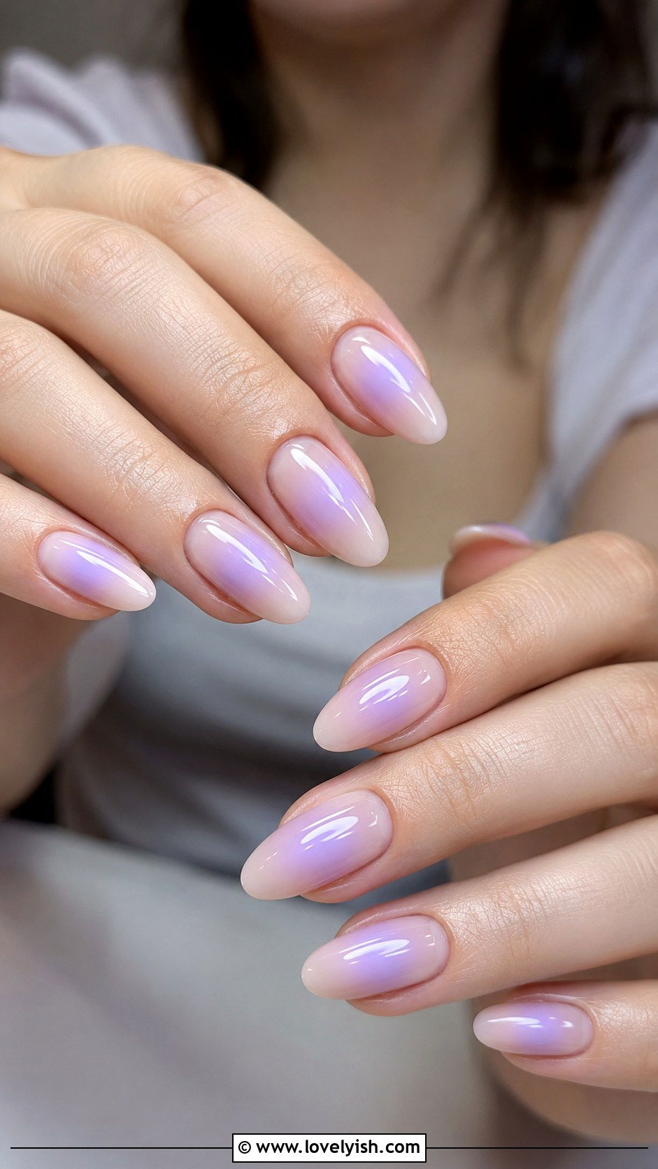 Lavender Aura Nails - 42 spring nail ideas - 42 spring nail ideas