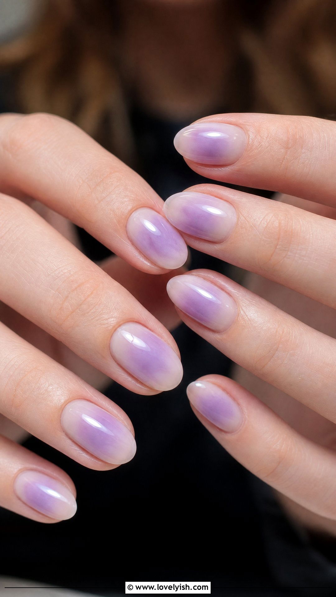 Lavender Aura Short Nails - 35 short nails designs - 35 short nails designs
