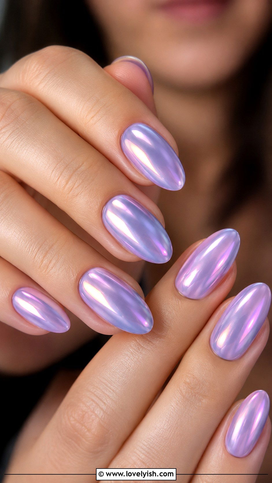 Lavender Chrome Nails - 35 nail art design ideas - 35 nail art design ideas