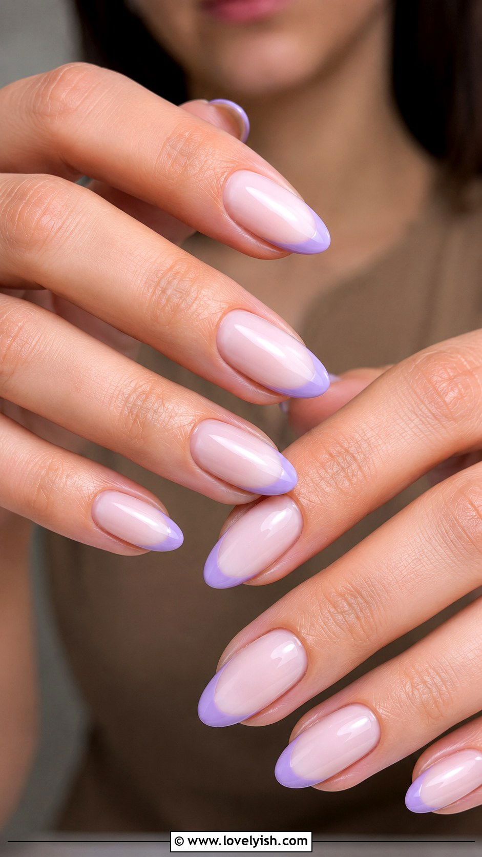 Lavender French Tip Nails - 25 french nails design ideas - 25 french nails design ideas