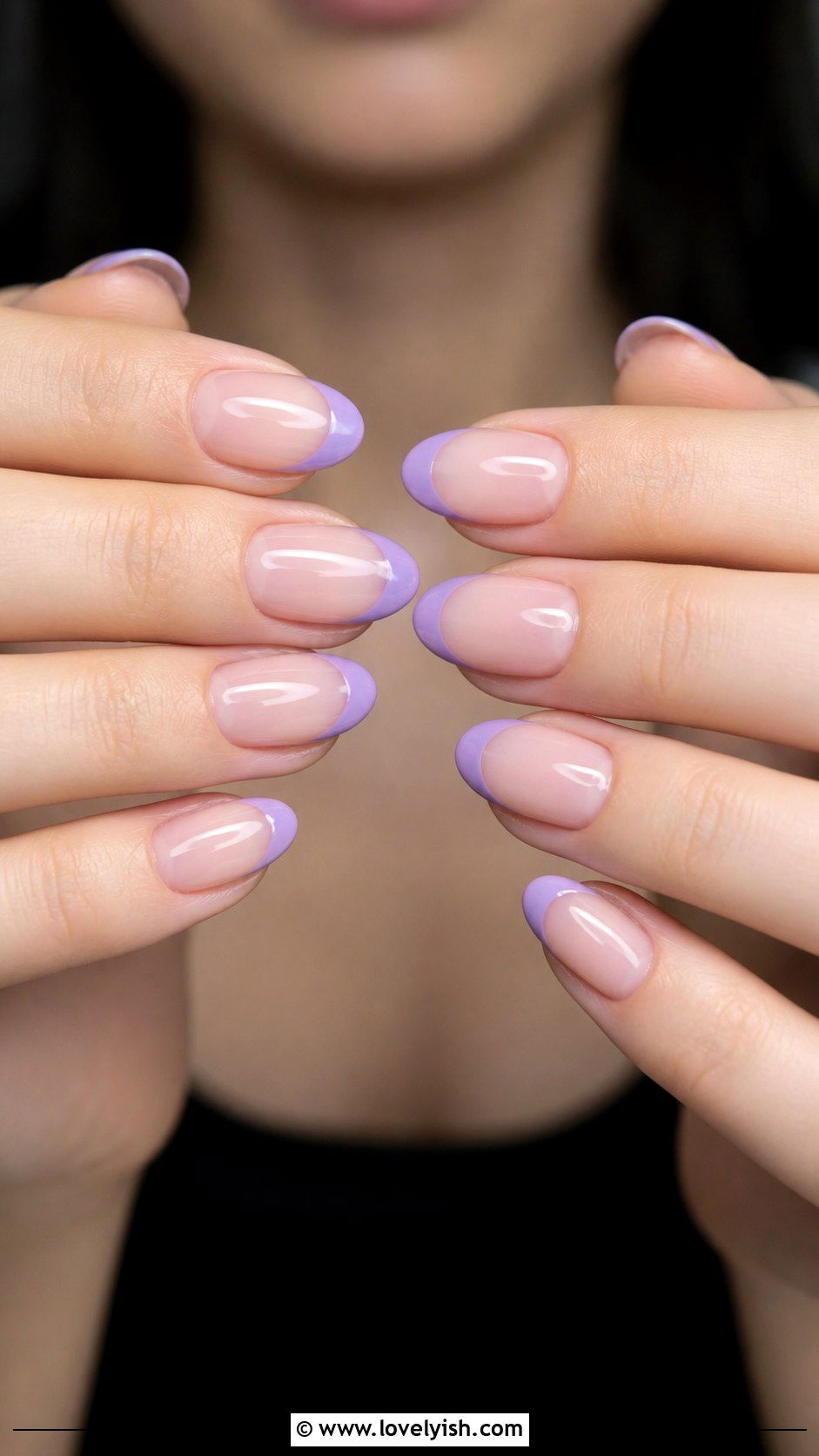 Lavender French Tip Nails - 25 french tip nail design ideas - 25 french tip nail design ideas