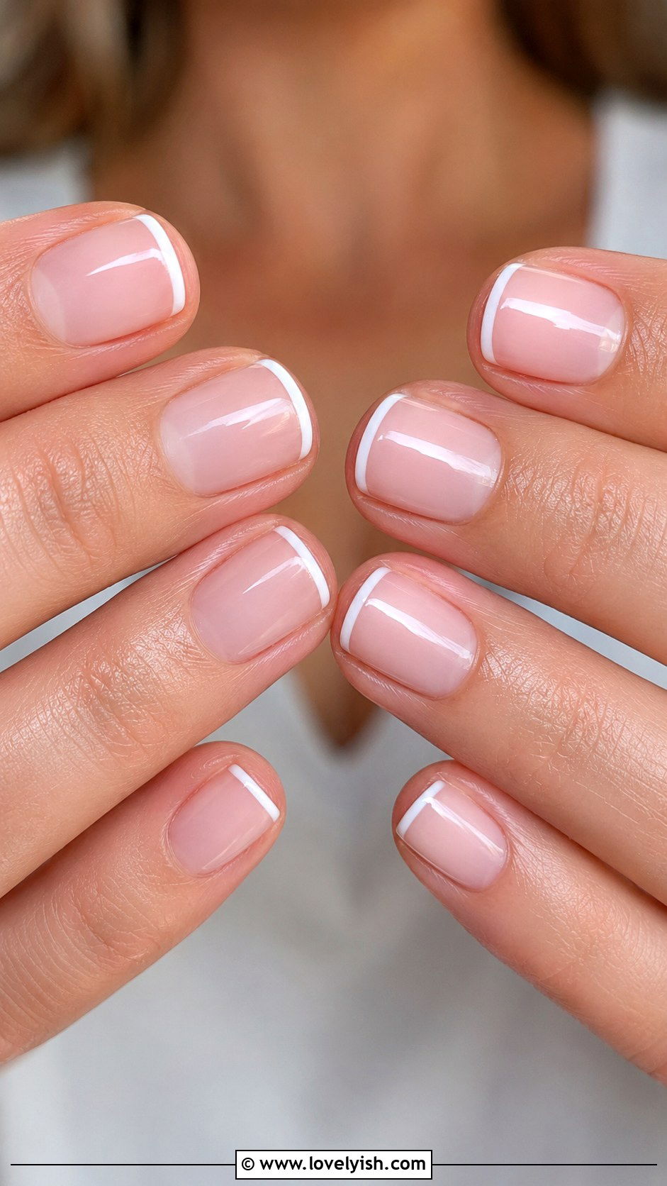 Lavender French Tip Short Square Nails - 25 short square nail designs - 25 short square nail designs