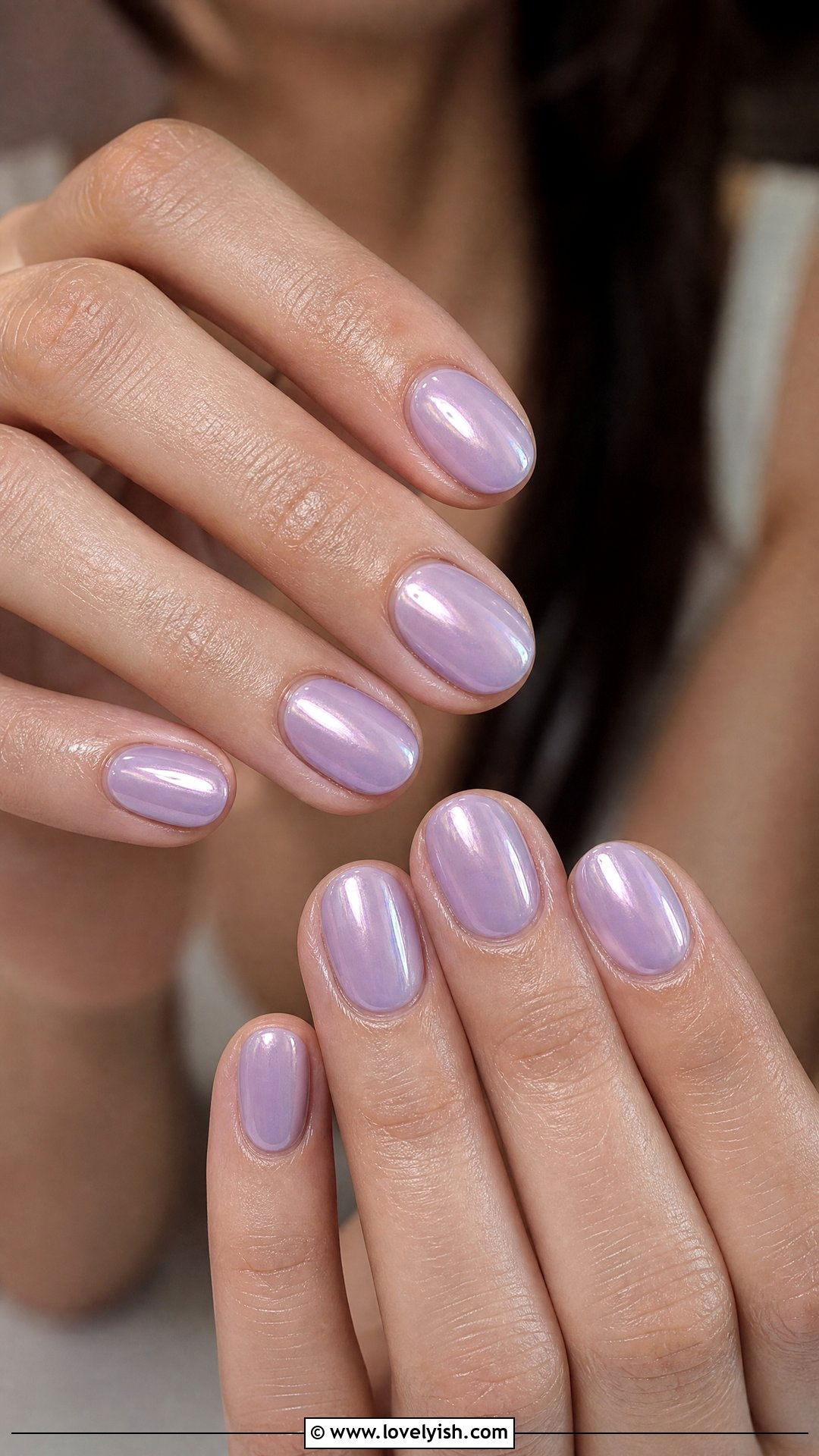 Lavender Glazed Birthday Nails - 25 birthday nail ideas - 25 birthday nail ideas