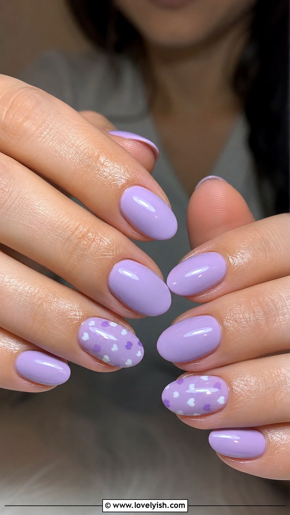 Lavender Heart Nails - 25 lavender nail designs - 25 lavender nail designs