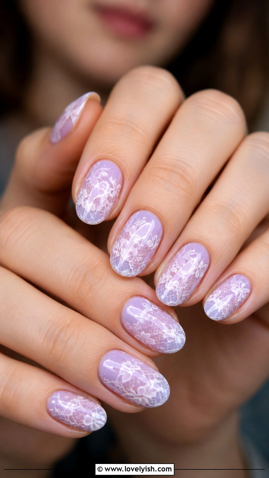 Lavender Lace Nails - 25 lavender nail designs - 25 lavender nail designs