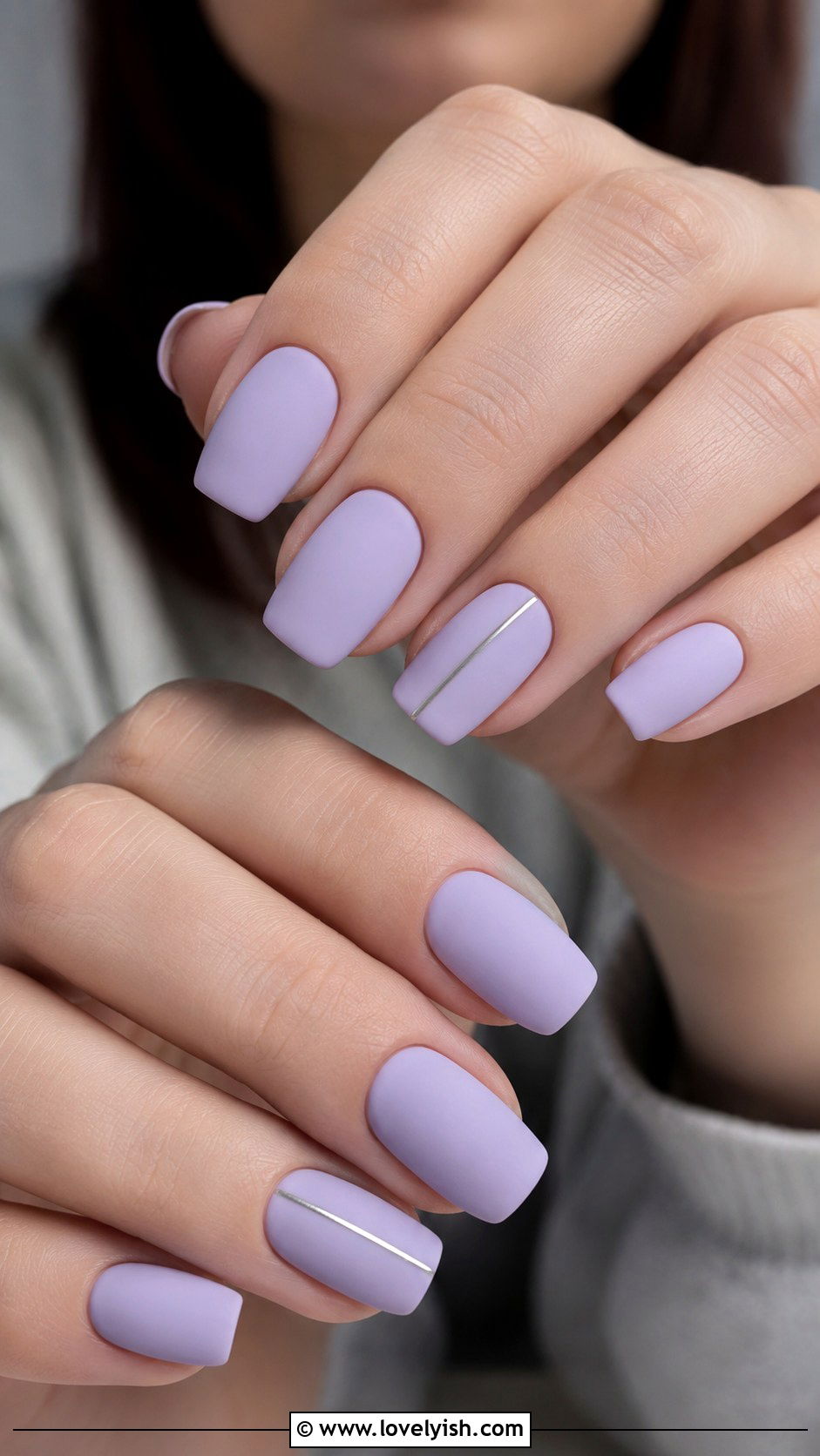 Lavender Matte Nails - 25 lavender nail designs - 25 lavender nail designs
