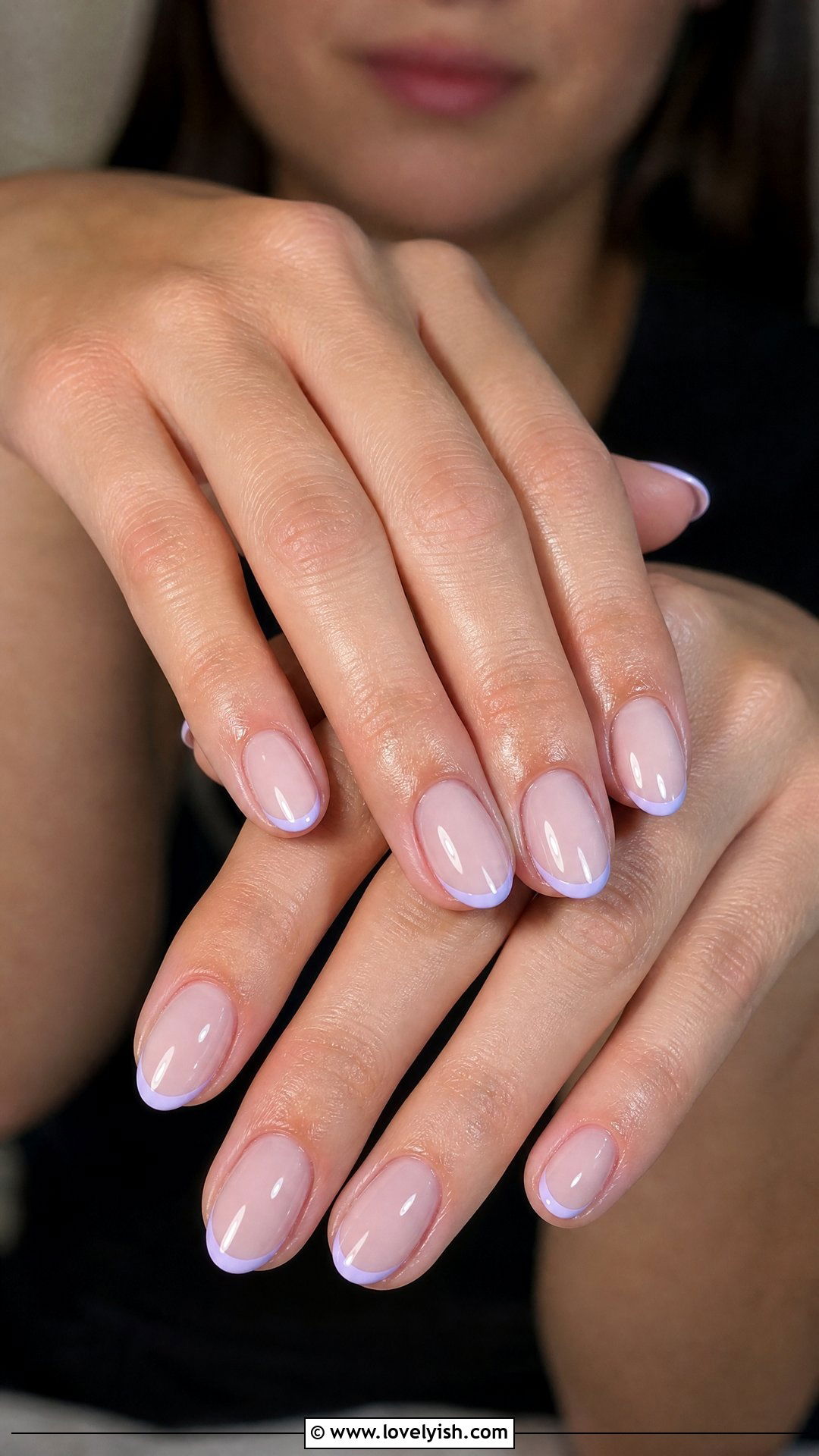 Lavender Micro French Nails - 50 classy nails - 50 classy nails