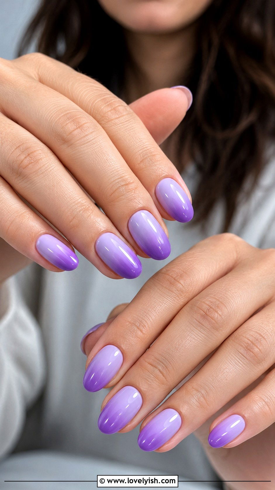 Lavender Ombre Dip Nails - 25 dip nail designs - 25 dip nail designs