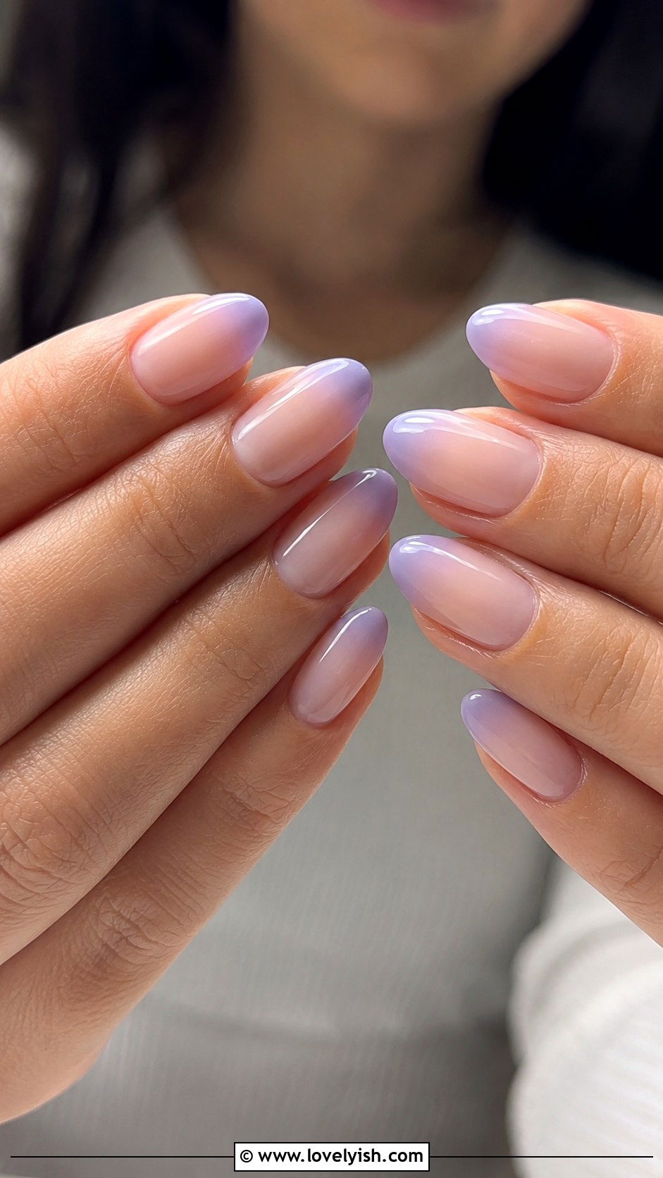 Lavender Ombre French Nails - 43 summer nail designs - 43 summer nail designs