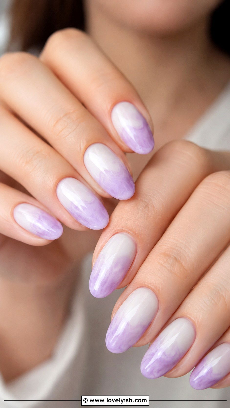 Lavender Ombre Manicure - 50 manicure - 50 manicure