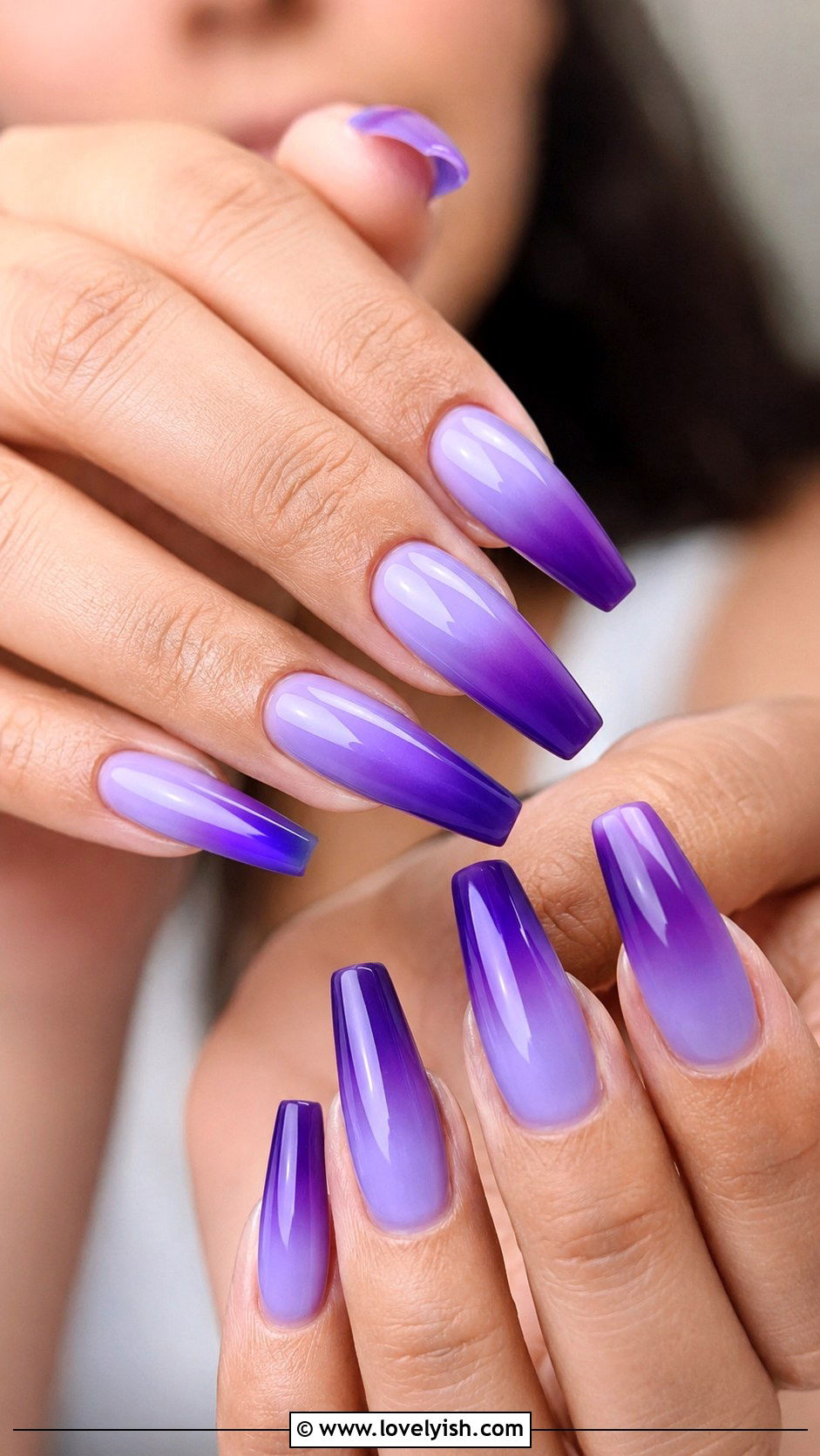 Lavender Ombre Nails - 25 lavender nail designs - 25 lavender nail designs