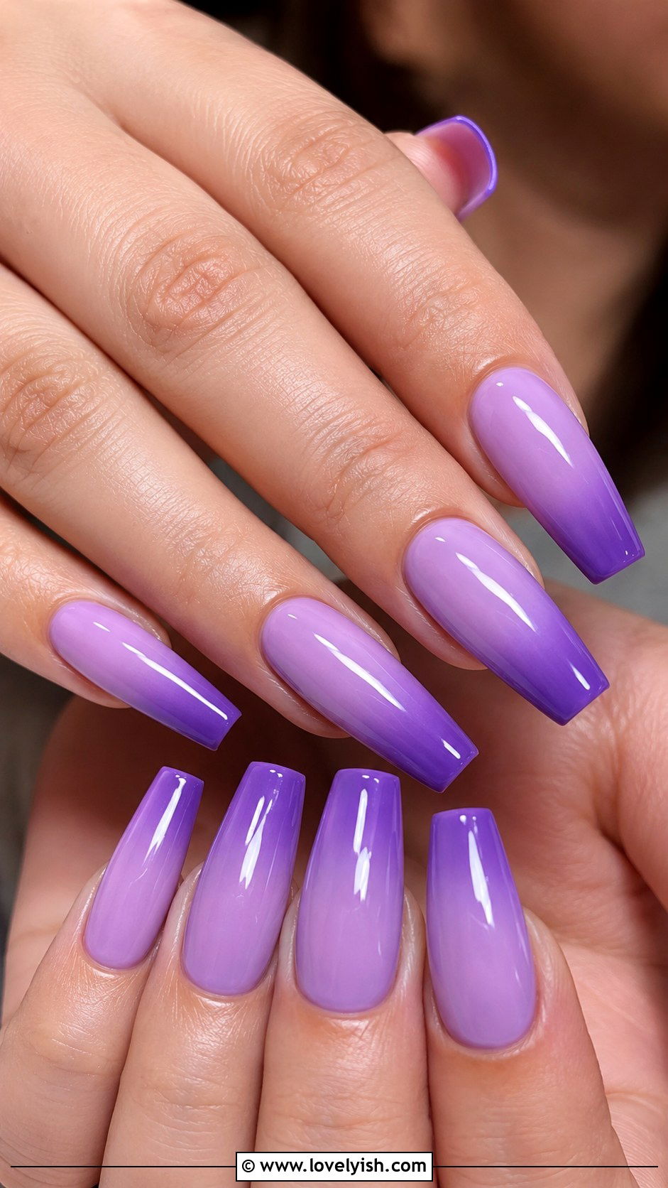 Lavender Ombre Nails - 34 nail design art ideas - 34 nail design art ideas