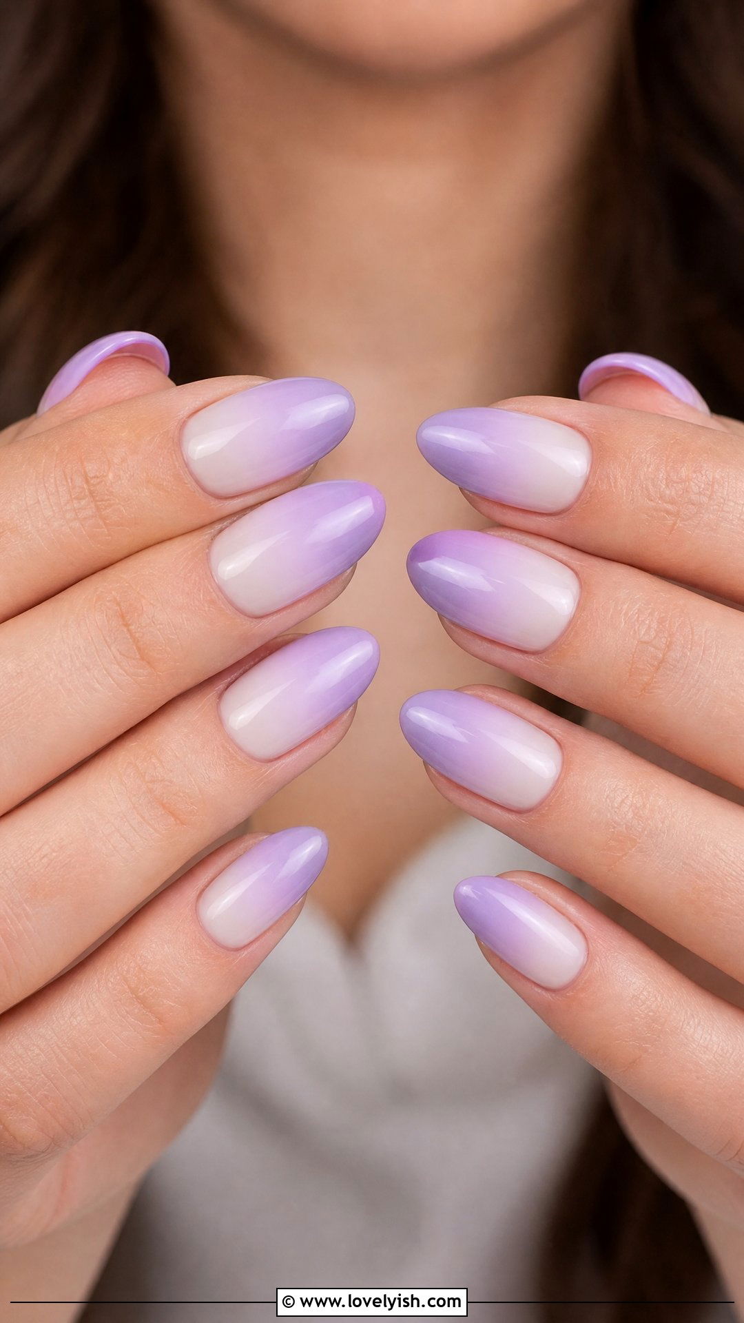 Lavender Ombre Nails - 46 nail inspo - 46 nail inspo