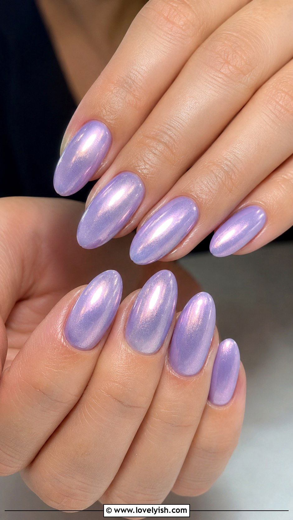 Lavender Pearl Mermaid Nails - 50 mermaid nails - 50 mermaid nails