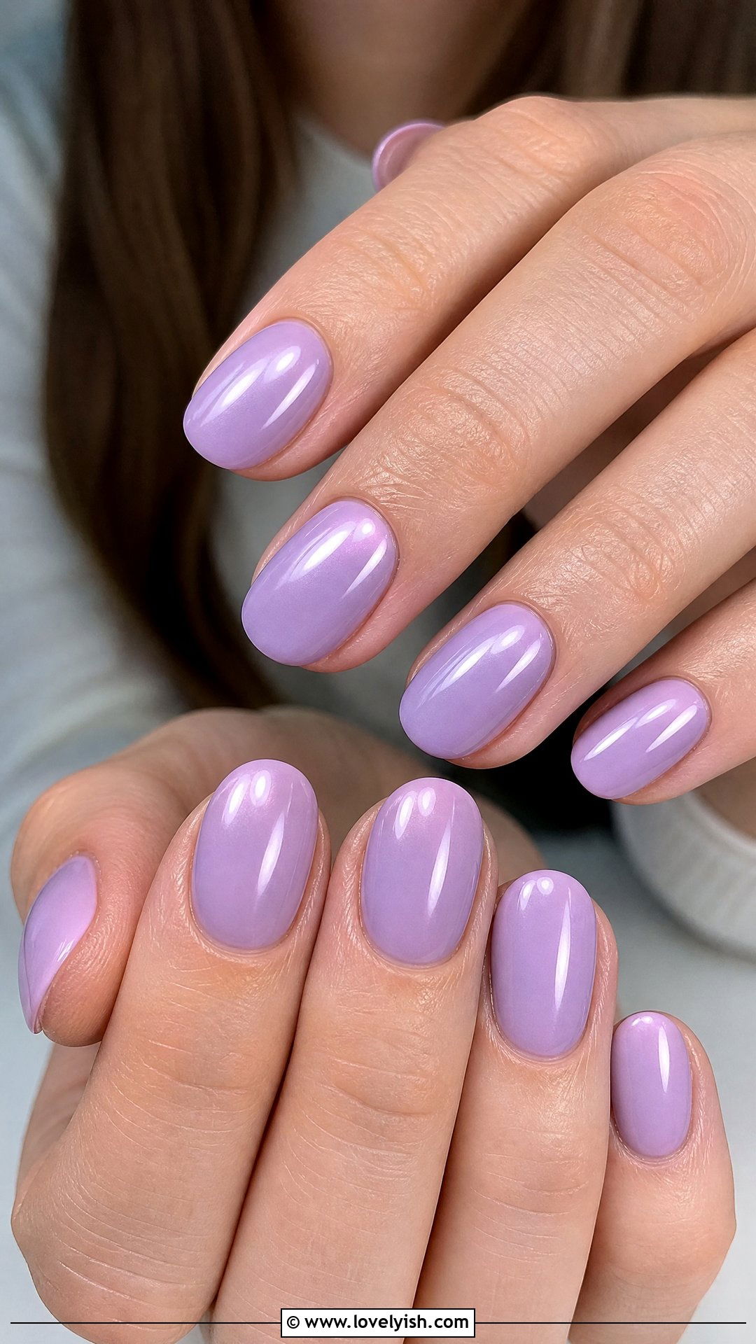 Lavender Round Nails - 50 round nails - 50 round nails