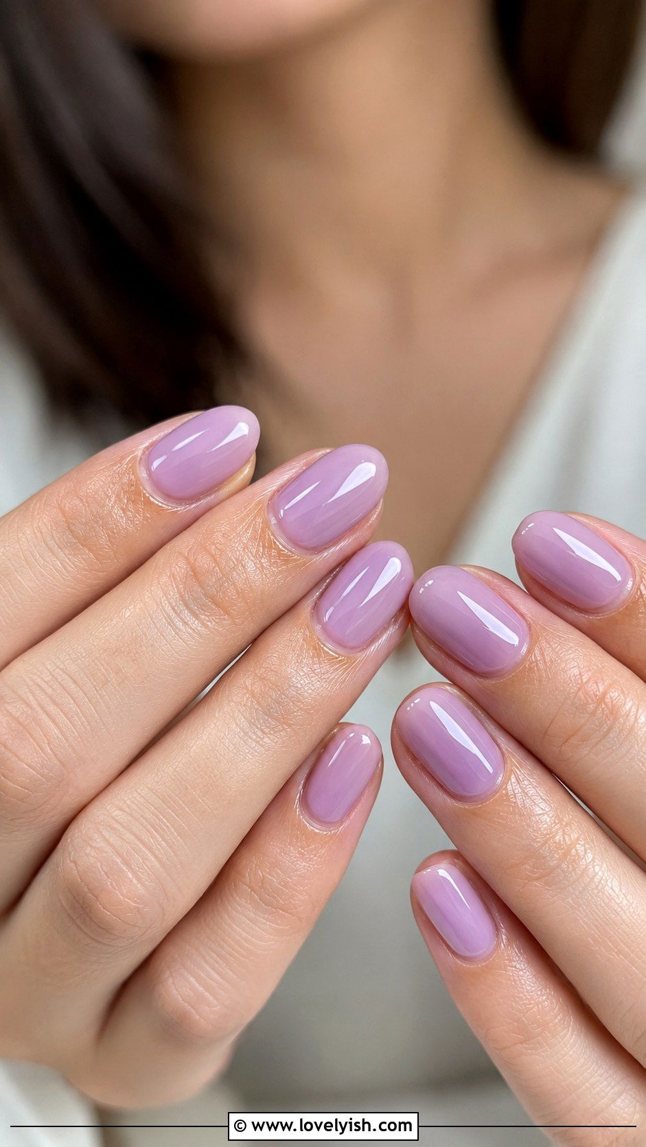 Lavender Sheer Minimalist Nails - 25 minimalist nail ideas - 25 minimalist nail ideas