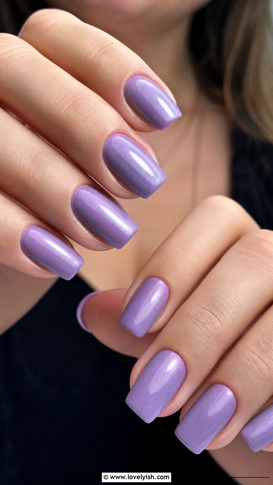 Lavender Squoval Nails - 50 squoval nails - 50 squoval nails