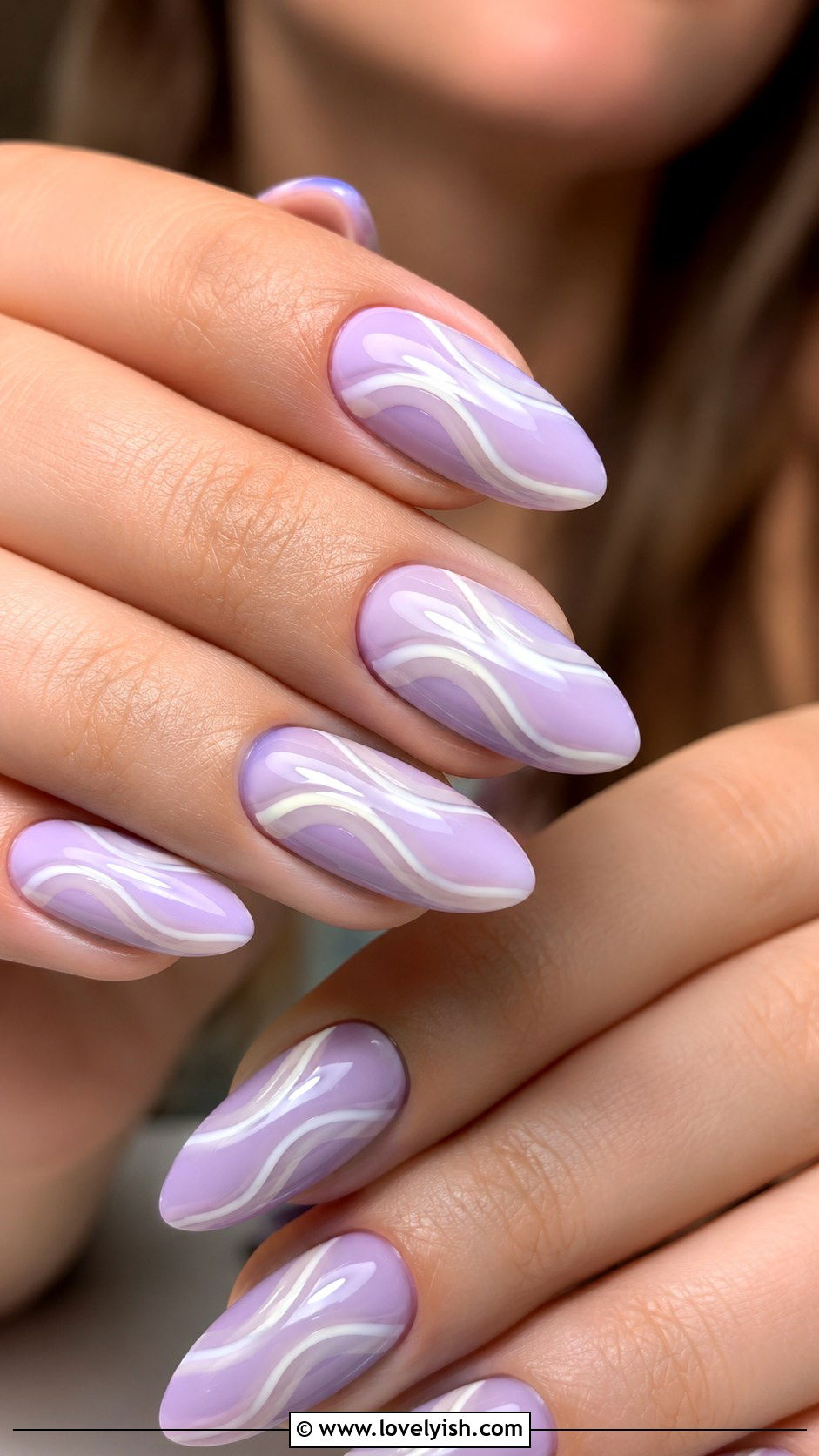 Lavender Swirl Nails - 25 lavender nail designs - 25 lavender nail designs